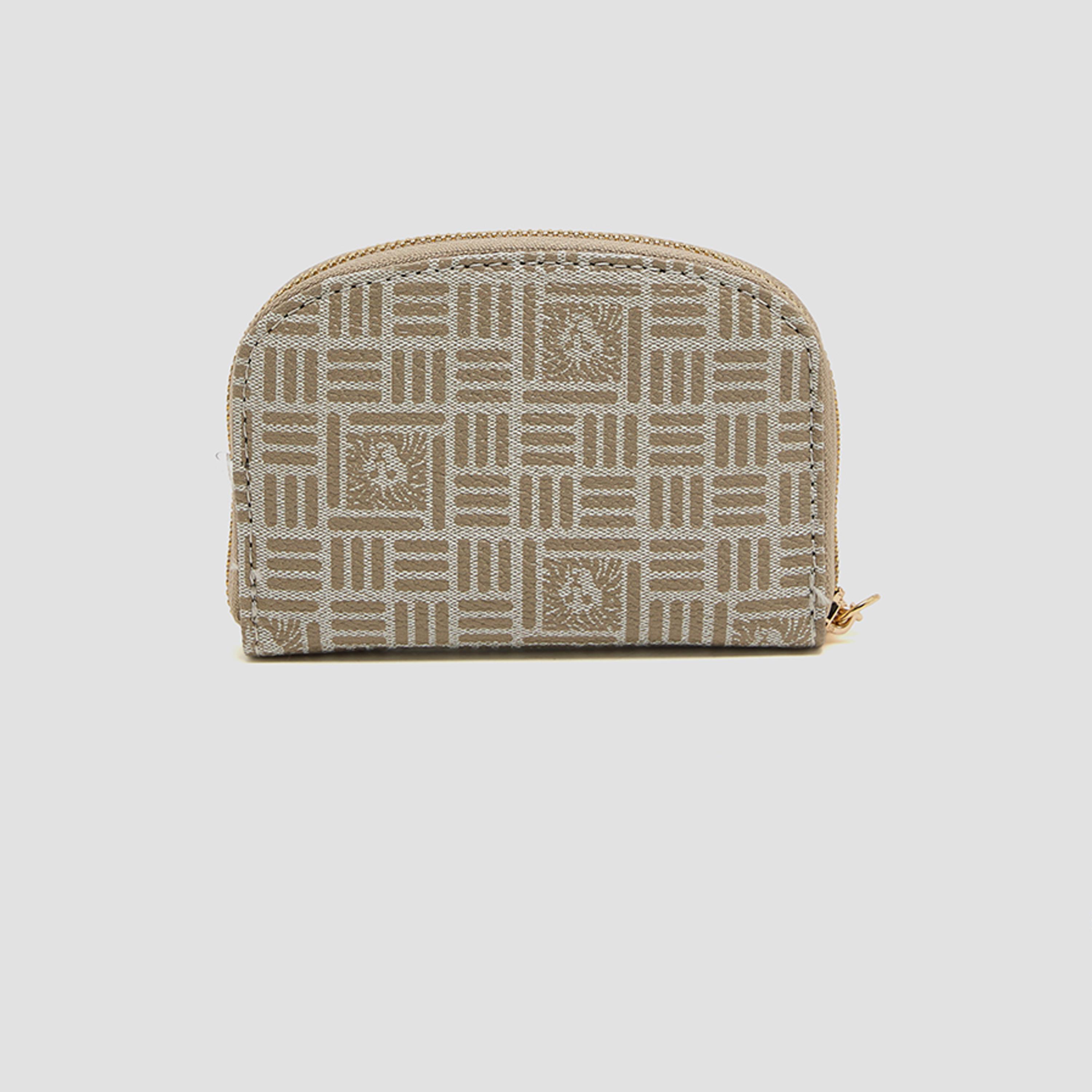 آن كلين - حامل بطاقات مزين بشعار مع سحاب-women-bagsandwallets-wallets-image-3