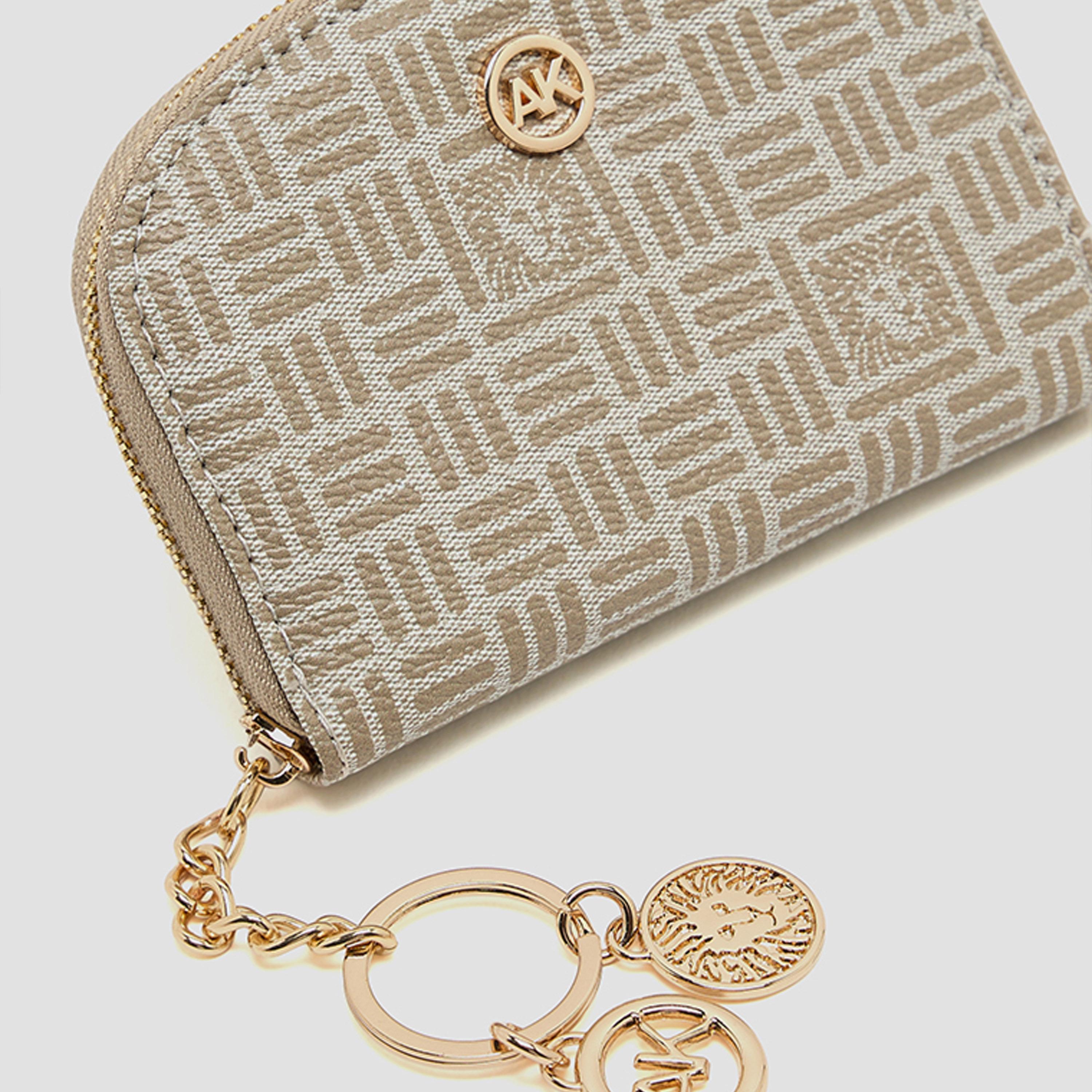 آن كلين - حامل بطاقات مزين بشعار مع سحاب-women-bagsandwallets-wallets-image-4