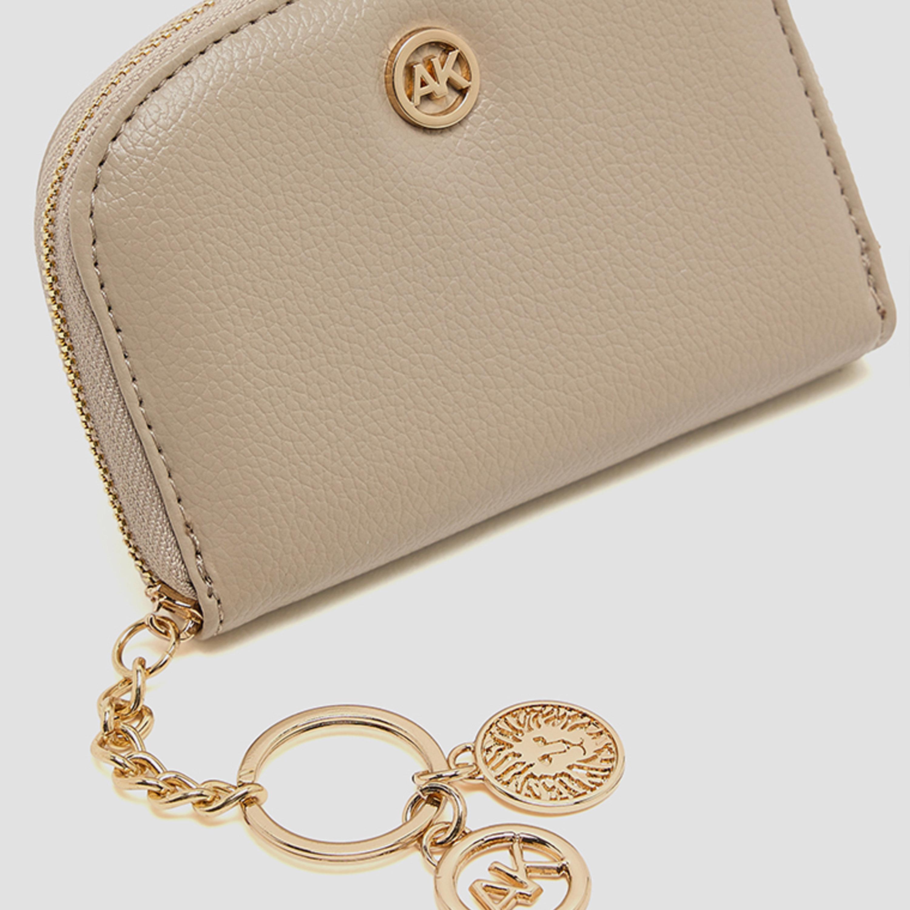 Anne Klein Textured Cardholder with Zipper-women-bagsandwallets-wallets-image-4