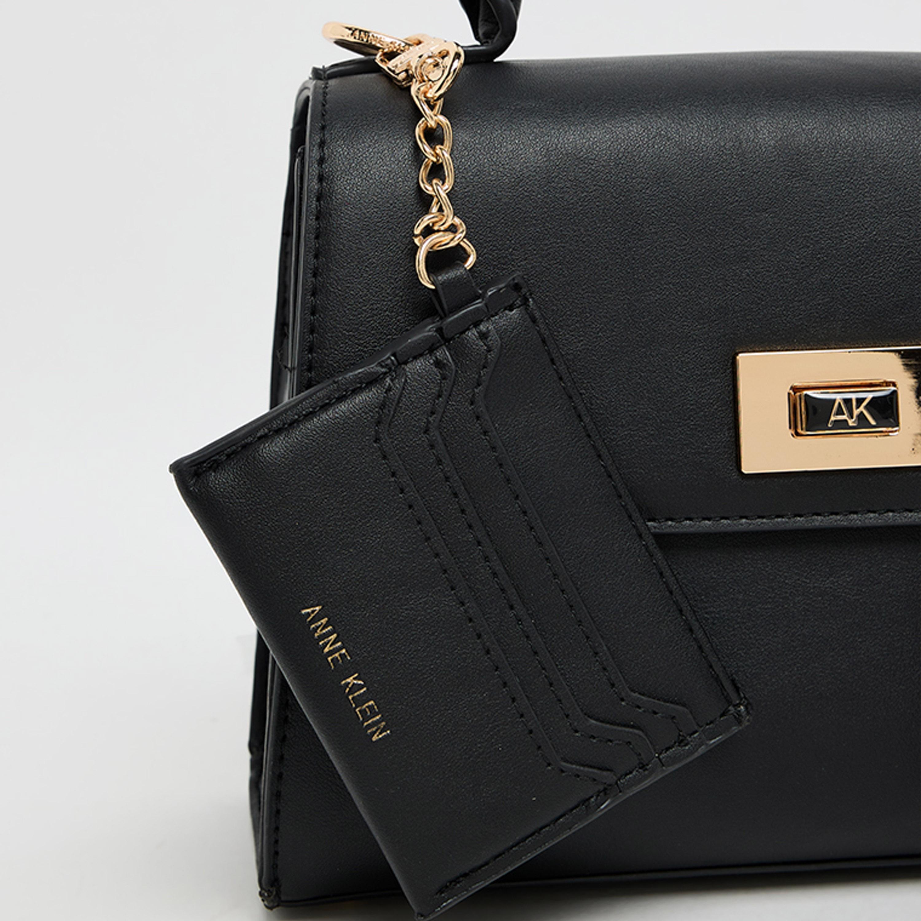 آن كلين - تفاصيل التصميم: شنطة يد بمقبض علوي وقفل دوار-women-bagsandwallets-handbags-image-5