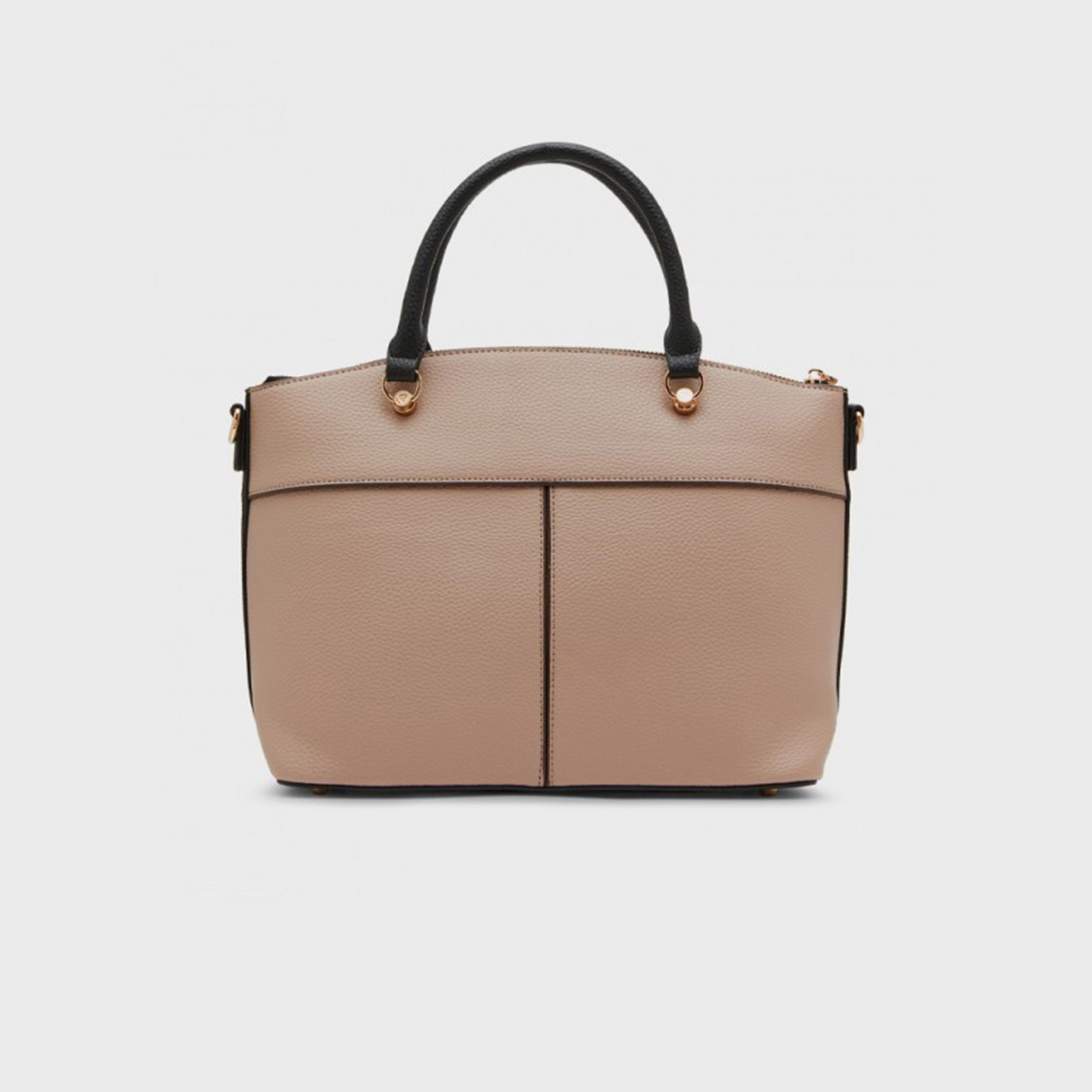 آن كلين - شنطة كتف مزدوجة المقبض ذات ملمس مميز، بسحاب وحزام قابل للإزالة-women-bagsandwallets-handbags-image-1