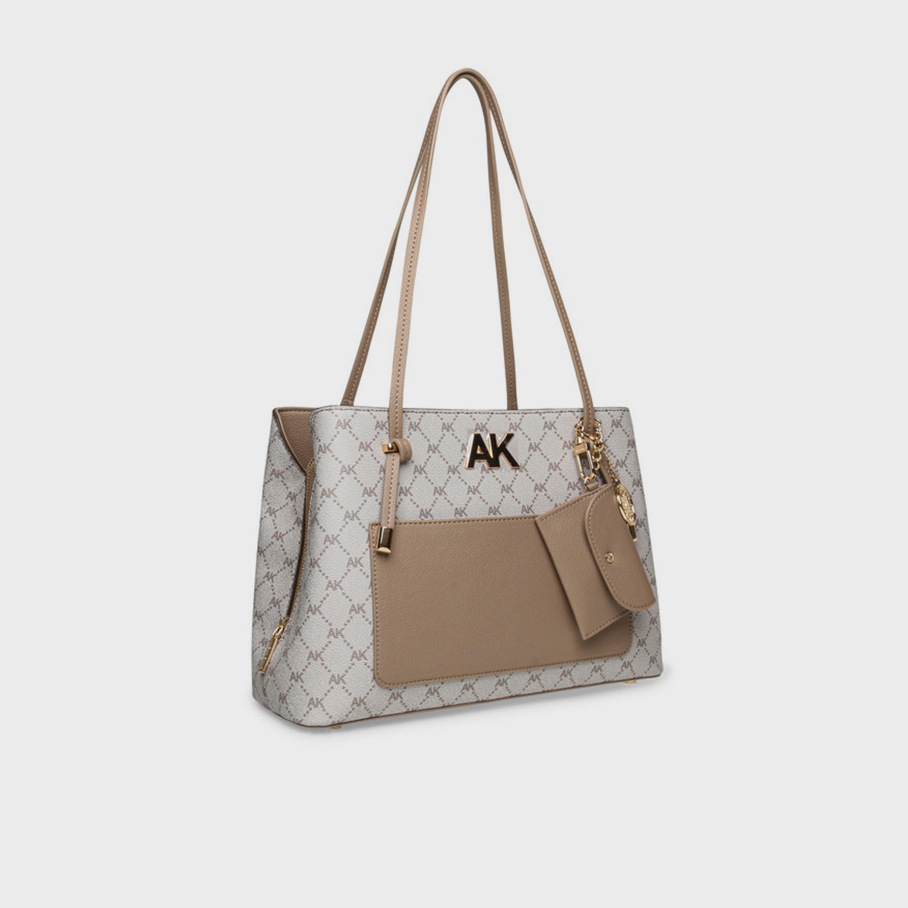 آن كلين - شنطة يد بمقبض علوي مزينة بشعار المونوغرام وسحاب-women-bagsandwallets-handbags-image-2