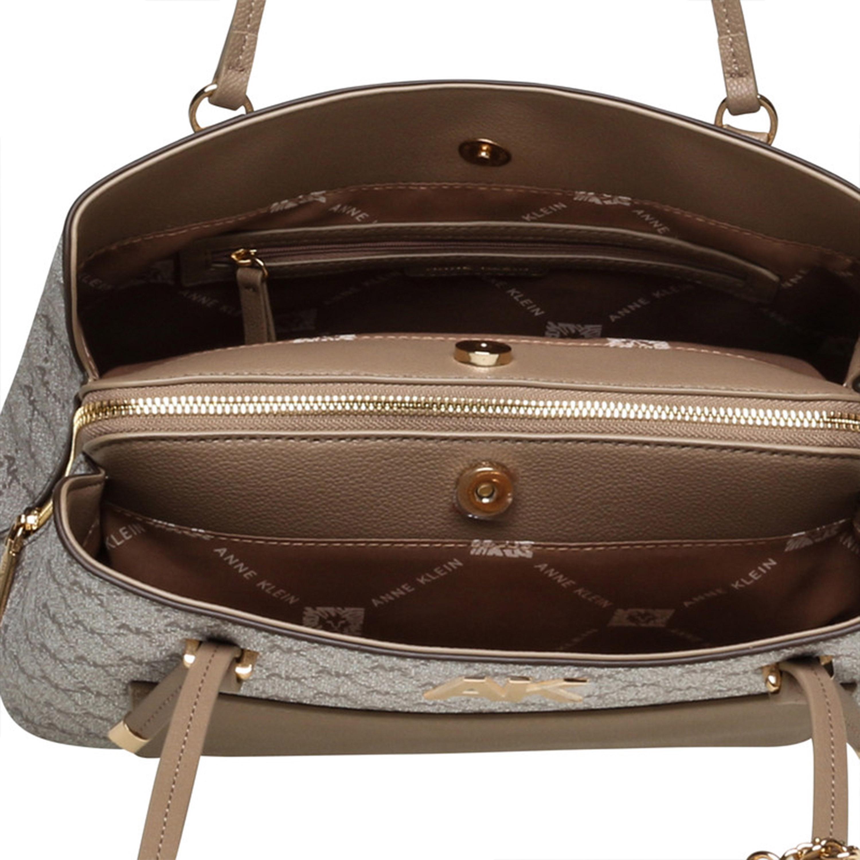 Anne Klein Monogram Top-Handle Satchel Bag with Zipper-women-bagsandwallets-handbags-image-5