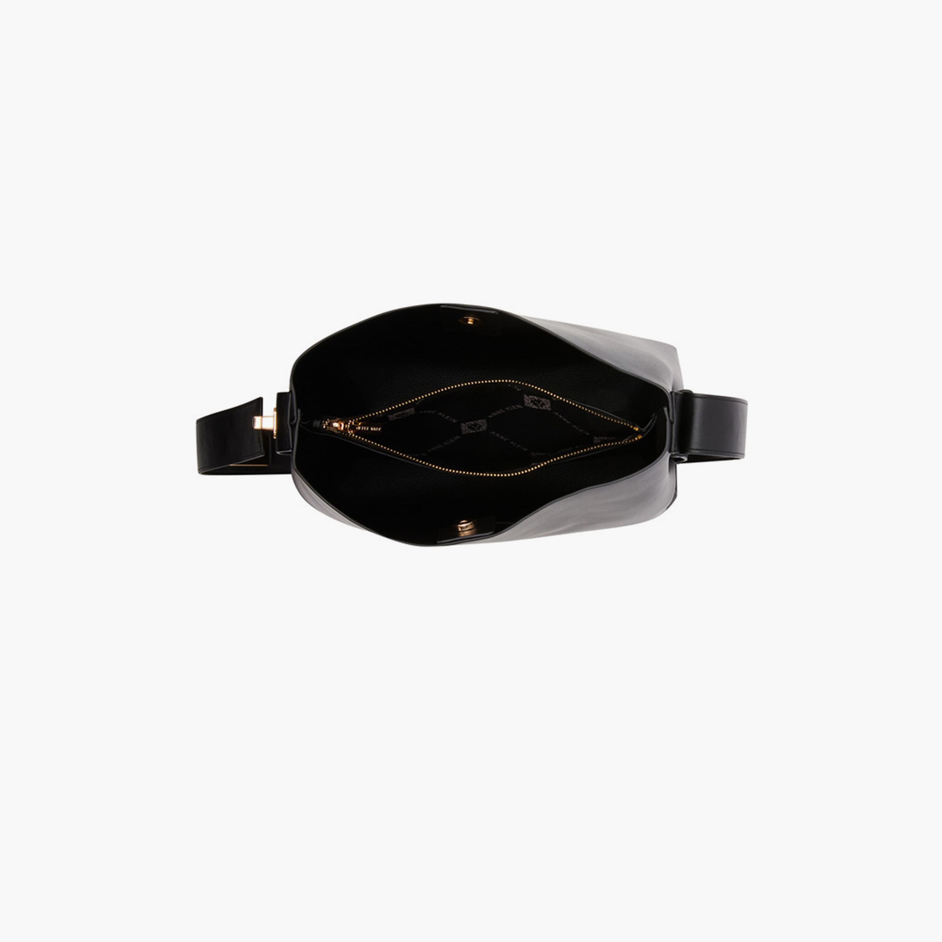 آن كلين - شنطة كتف سادة بإغلاق مغناطيسي وحزام قابل للتعديل | 30 × 27.4 × 12.5 سم-women-bagsandwallets-handbags-image-4