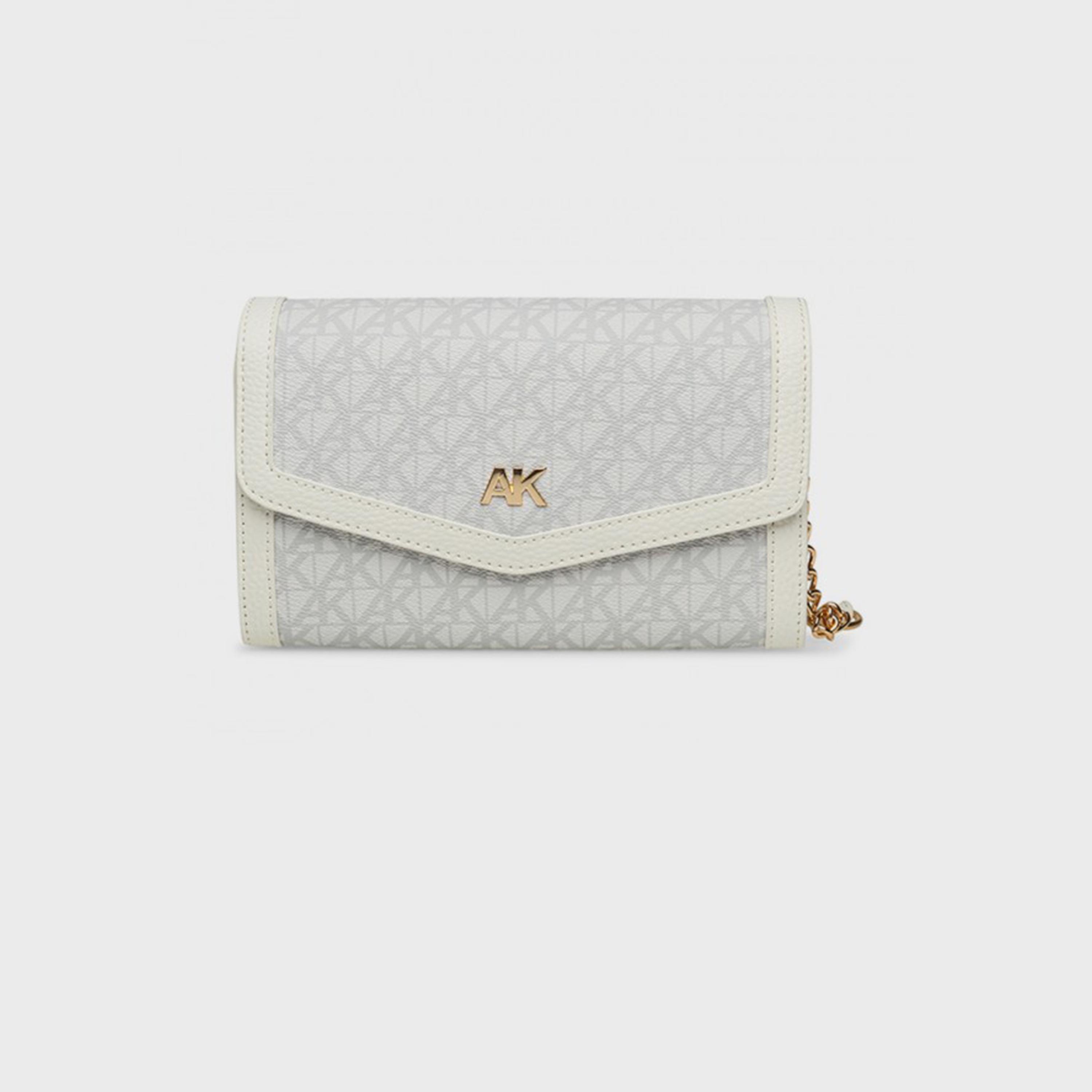 آن كلين - شنطة كروس بنقشة المونوغرام مع غطاء وحزام سلسلة-women-bagsandwallets-handbags-image-1