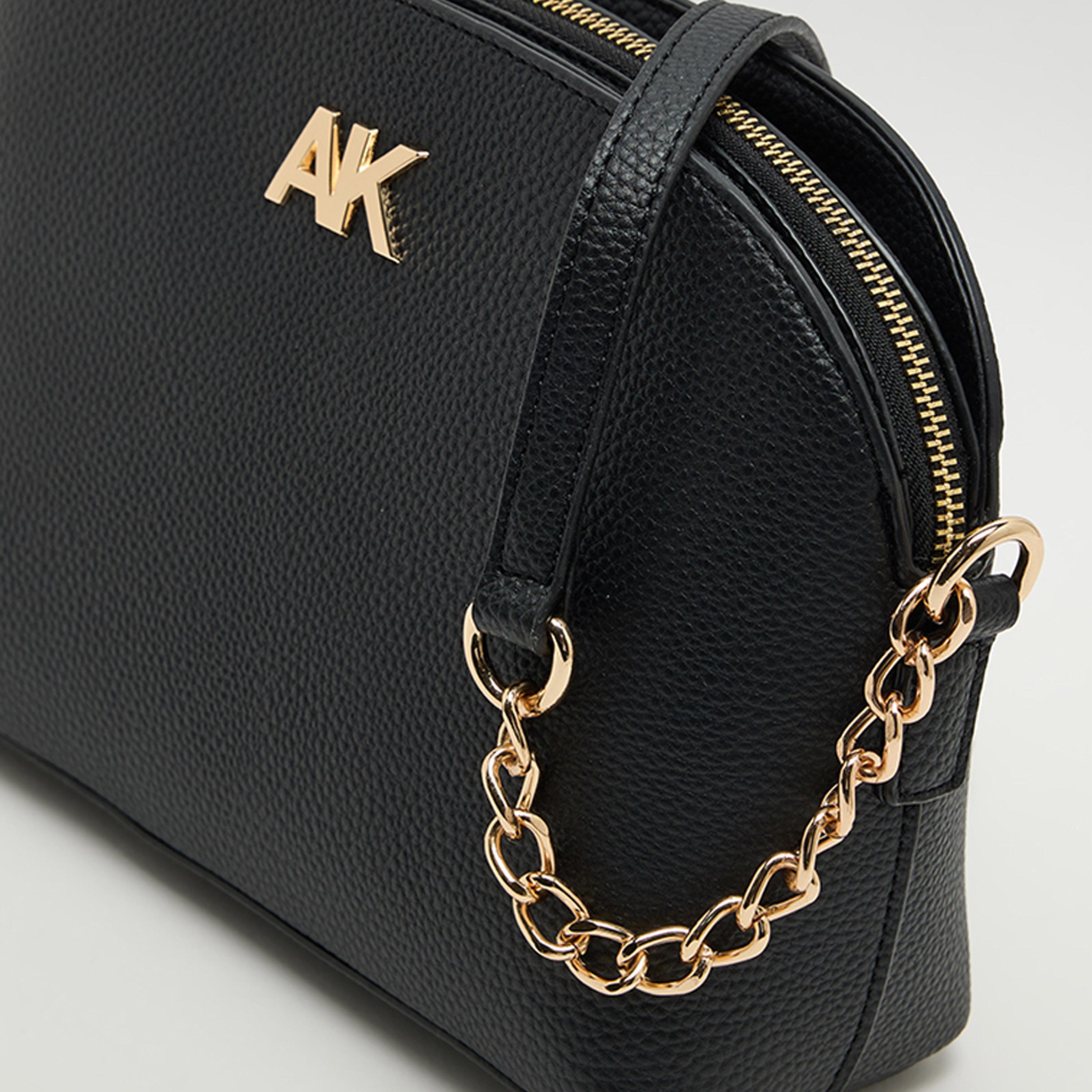 Anne Klein Textured Crossbody Bag with Zipper and Adjustable Strap-women-bagsandwallets-handbags-image-4