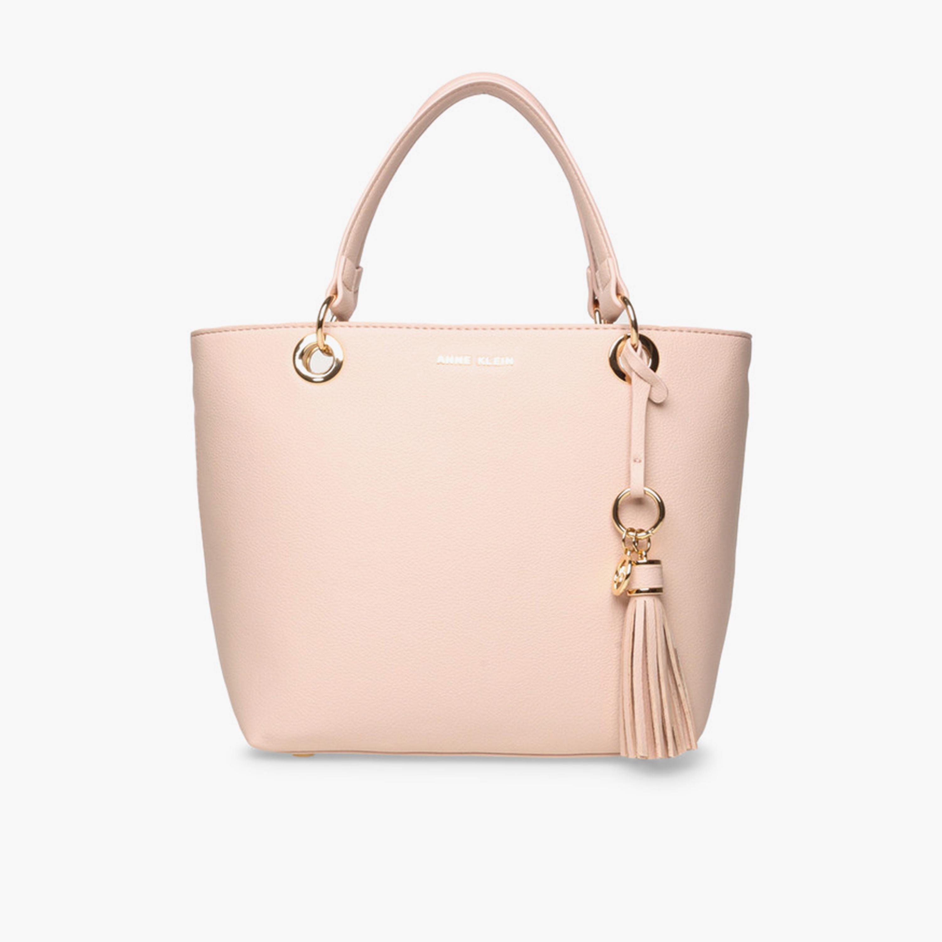 Anne Klein Embellished Double-Handle Sling Bag with Magnetic Closure and Detachable Strap-women-bagsandwallets-handbags-image-1