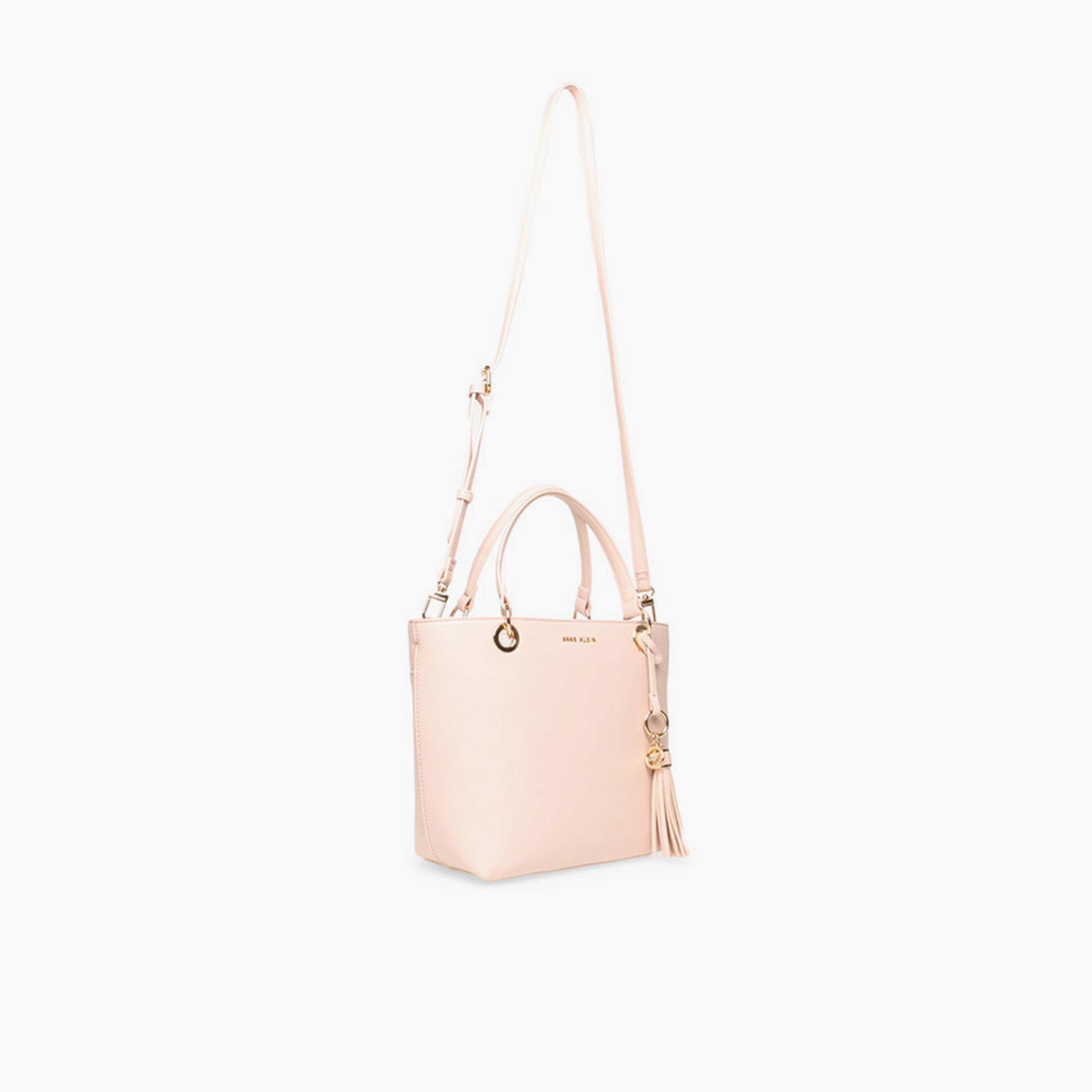 Anne Klein Embellished Double-Handle Sling Bag with Magnetic Closure and Detachable Strap-women-bagsandwallets-handbags-image-2