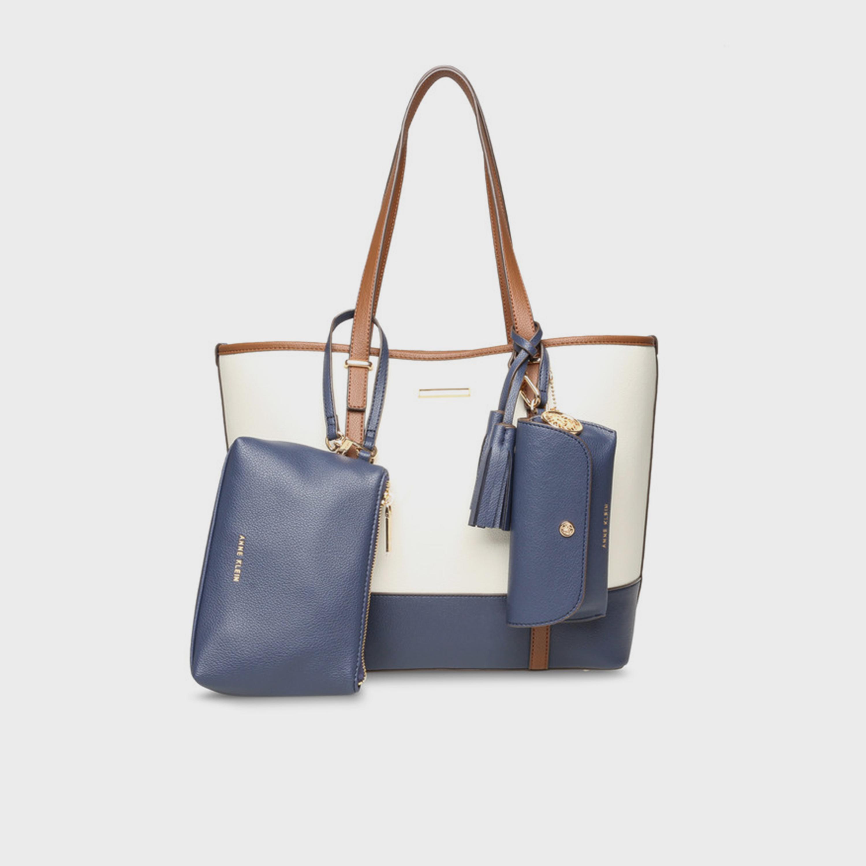 Anne Klein Color Block Double-Handle Tote Bag with Magnetic Closure-women-bagsandwallets-handbags-image-1