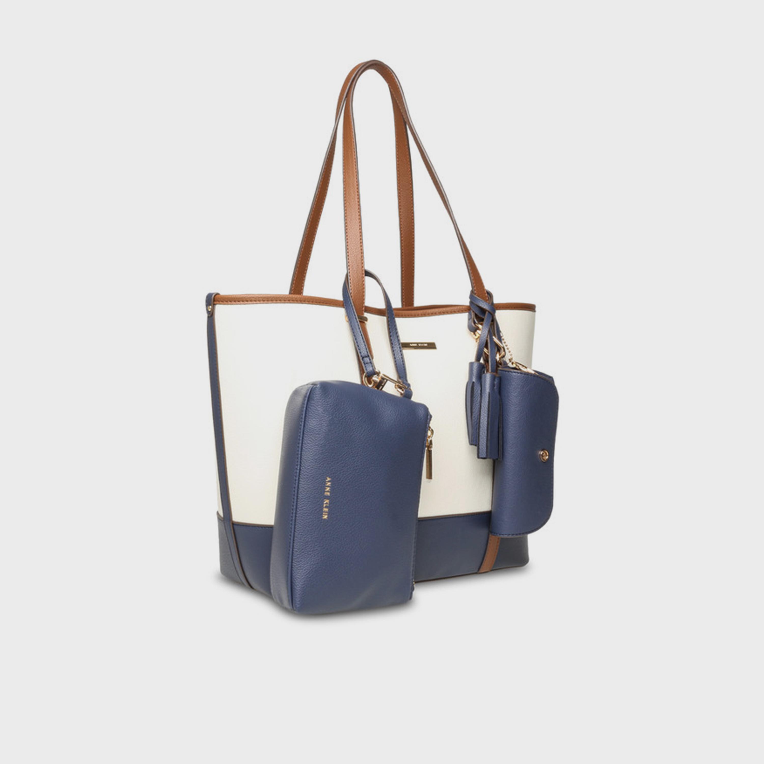 آن كلين - شنطة تسوق مزدوجة المقابض بألوان متداخلة وإغلاق مغناطيسي-women-bagsandwallets-handbags-image-2