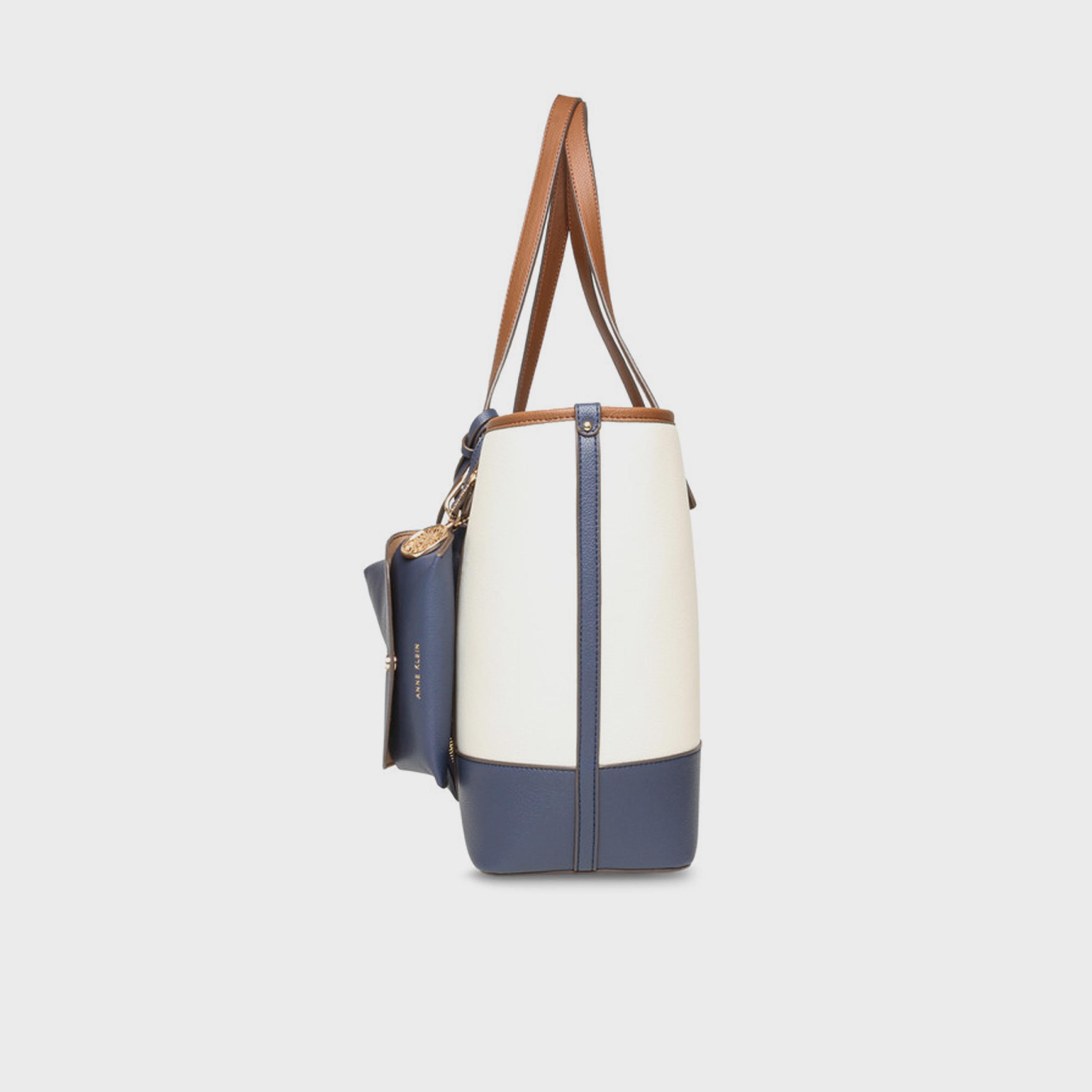 Anne Klein Color Block Double-Handle Tote Bag with Magnetic Closure-women-bagsandwallets-handbags-image-3