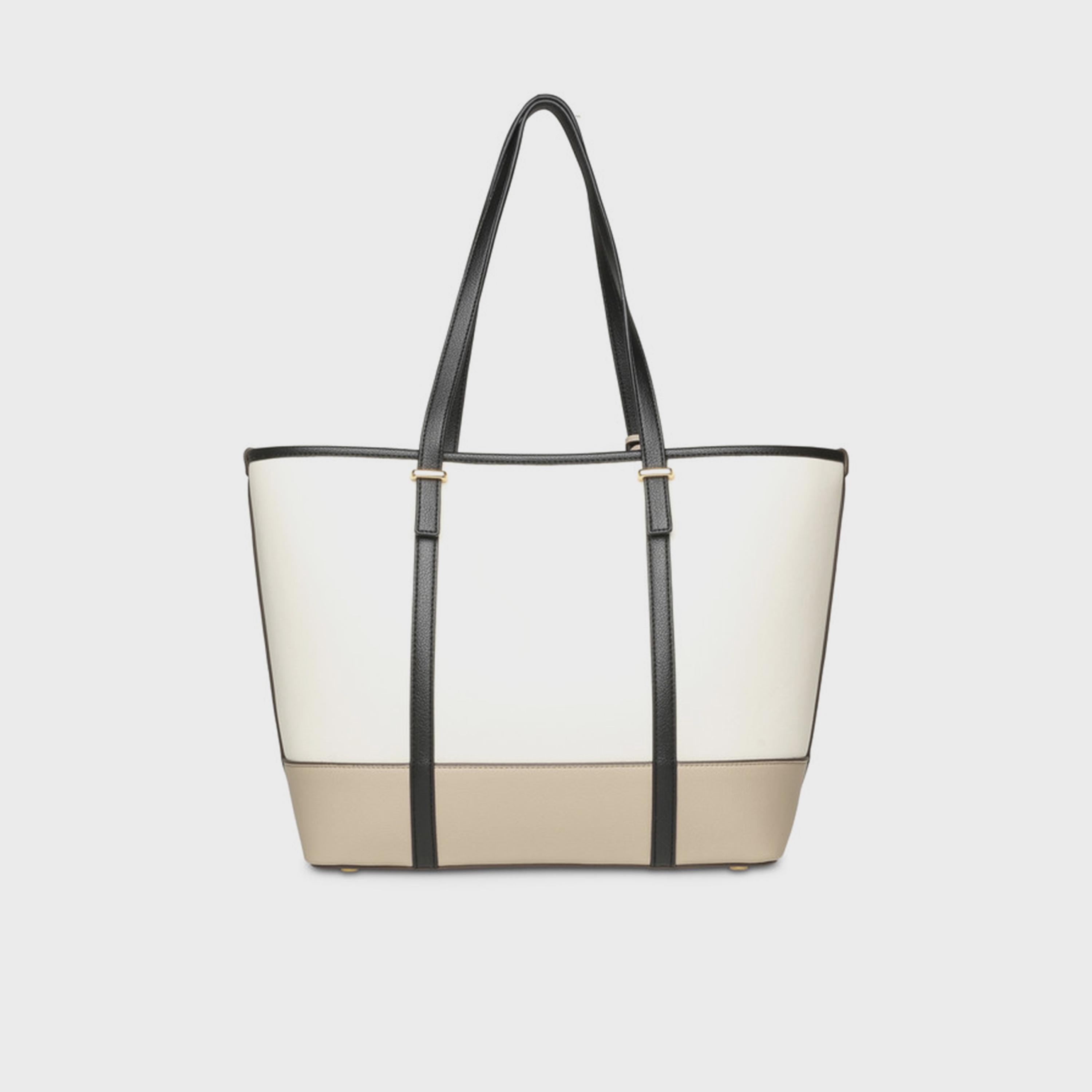 آن كلين - شنطة تسوق مزدوجة المقابض بألوان متداخلة وإغلاق مغناطيسي-women-bagsandwallets-handbags-image-3