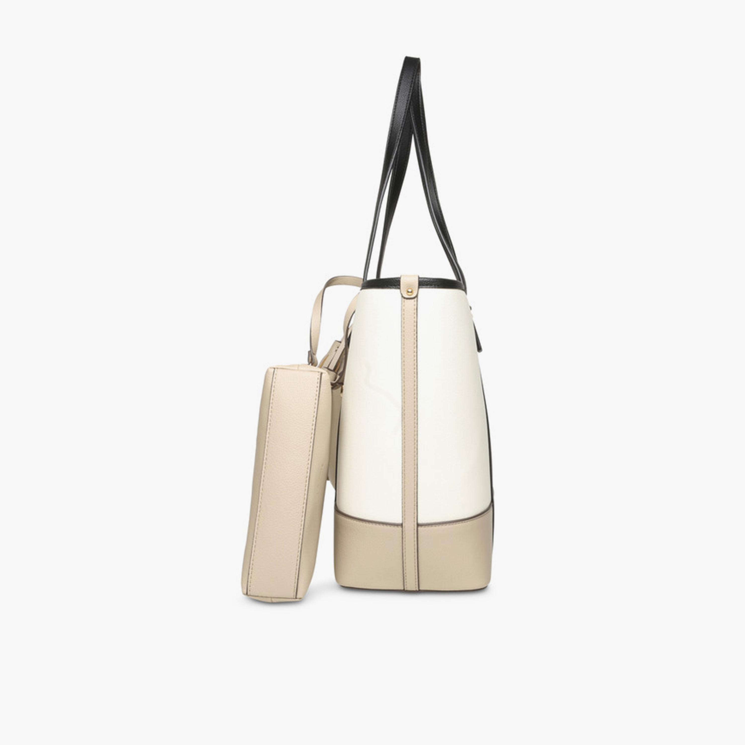 آن كلين - شنطة تسوق مزدوجة المقابض بألوان متداخلة وإغلاق مغناطيسي-women-bagsandwallets-handbags-image-4