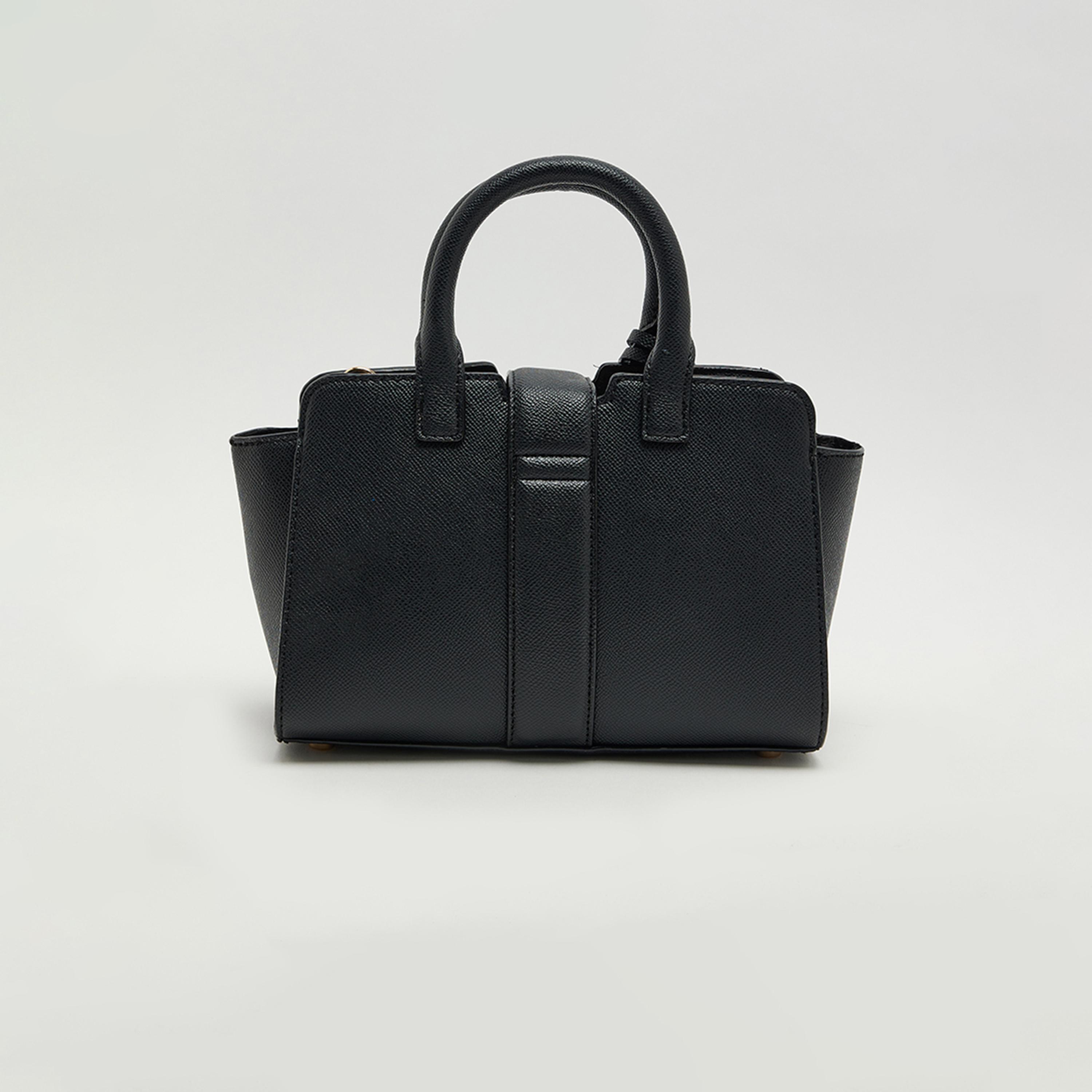Anne Klein Textured Double-Handle Satchel Bag with Zipper-women-bagsandwallets-handbags-image-3