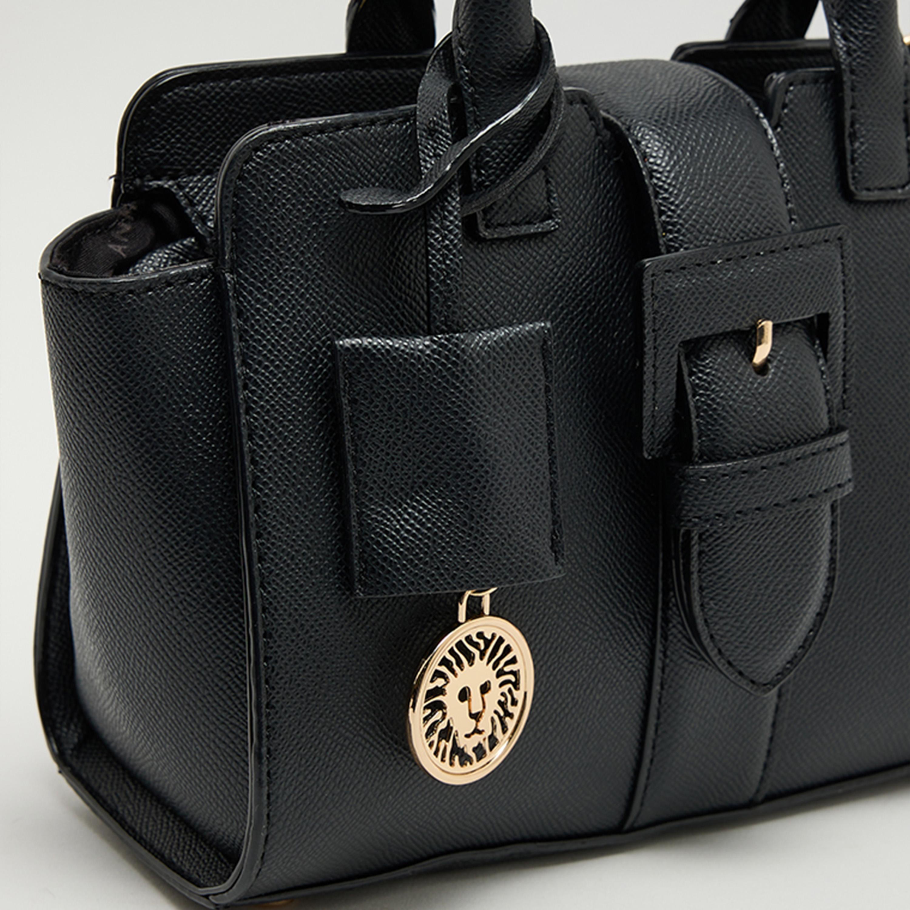Anne Klein Textured Double-Handle Satchel Bag with Zipper-women-bagsandwallets-handbags-image-4