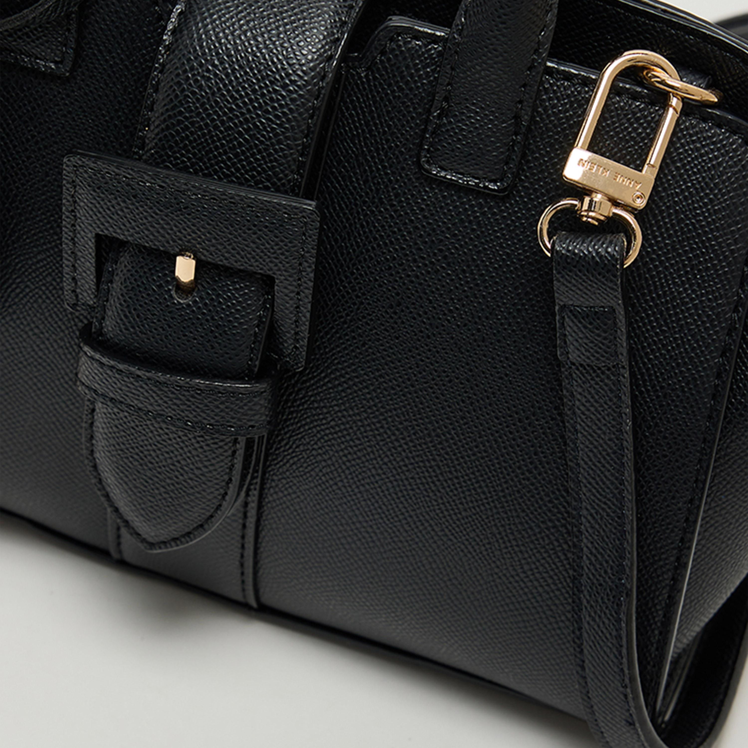 Anne Klein Textured Double-Handle Satchel Bag with Zipper-women-bagsandwallets-handbags-image-5