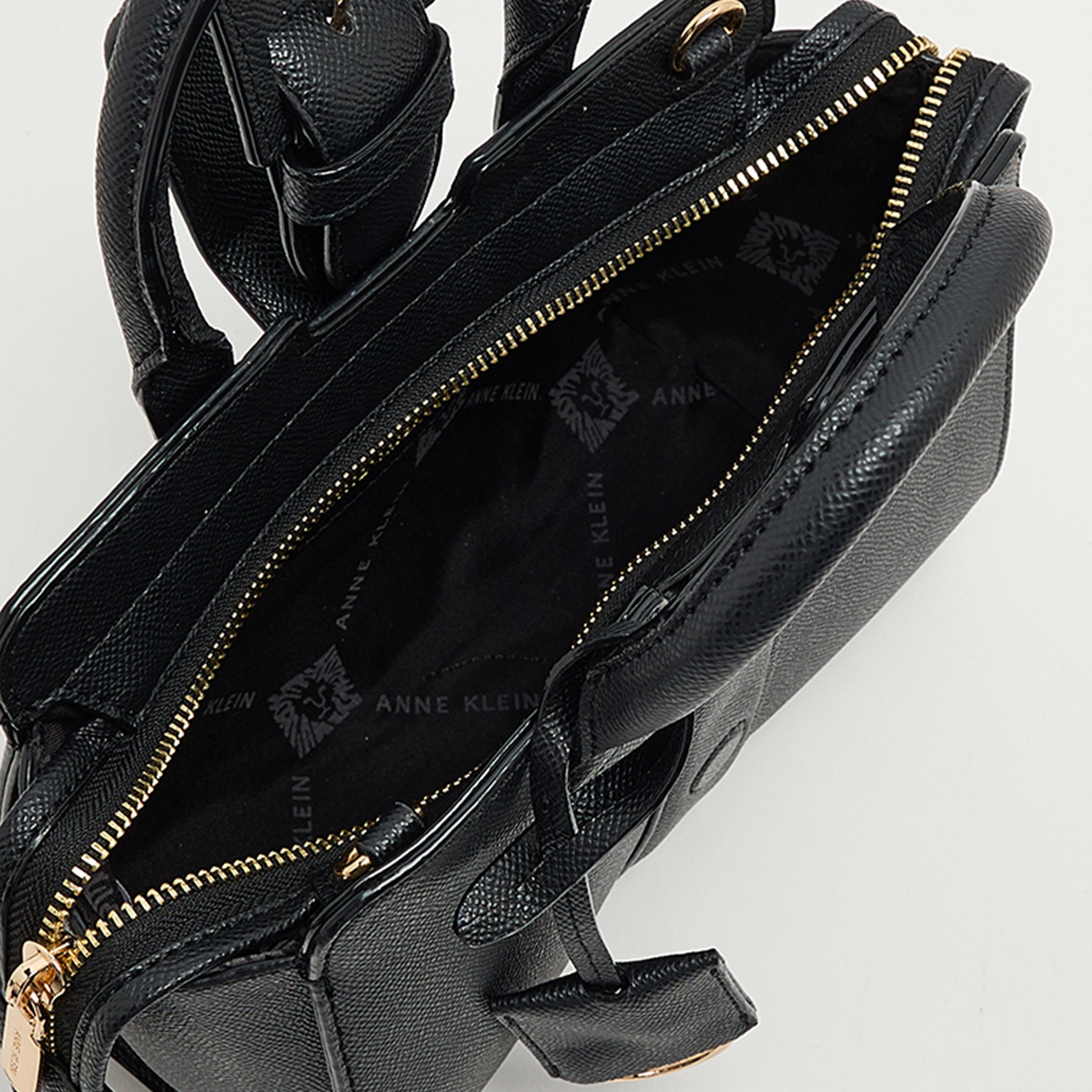 Anne Klein Textured Double-Handle Satchel Bag with Zipper-women-bagsandwallets-handbags-image-6