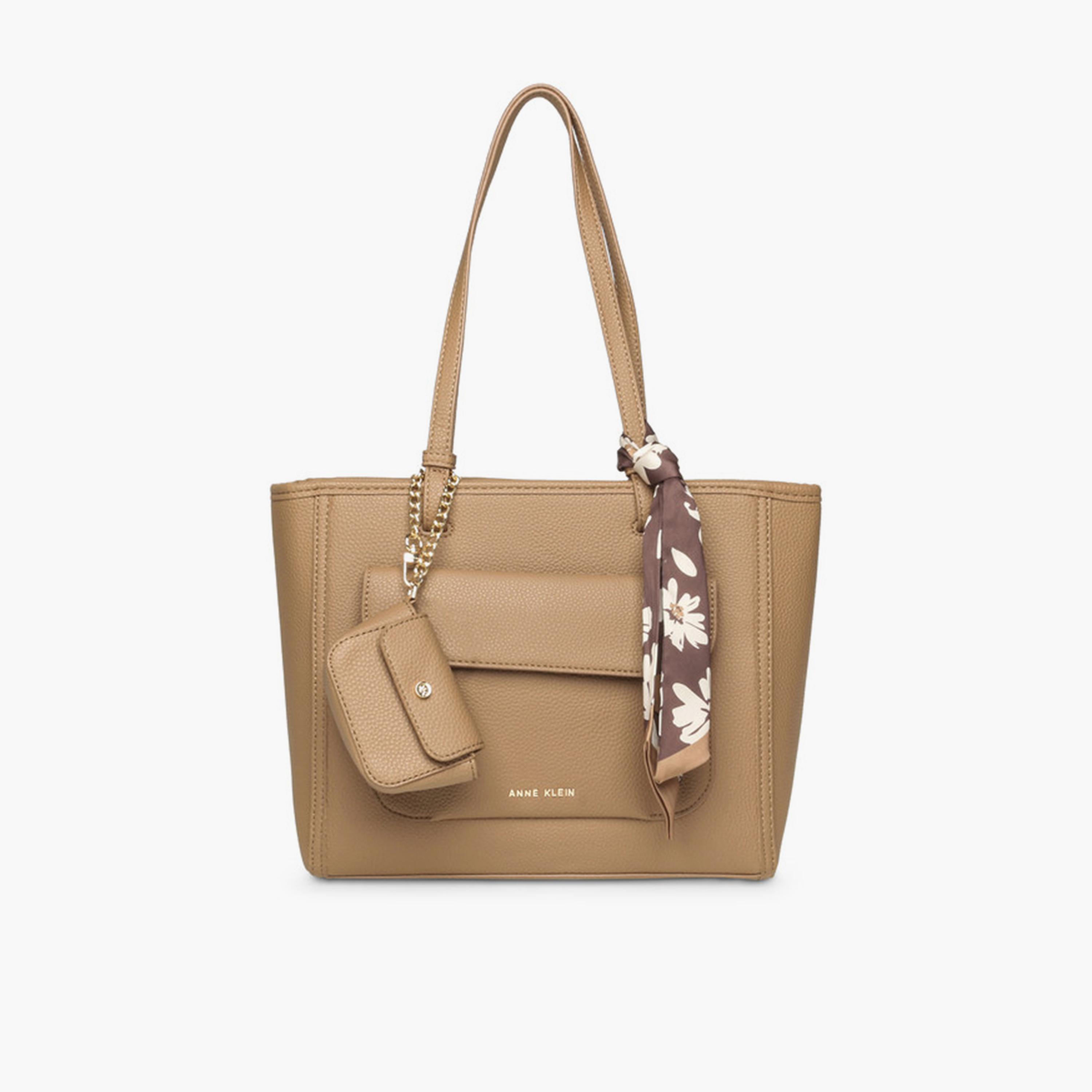 Anne Klein Design Detail Double-Handle Tote Bag with Zipper-women-bagsandwallets-handbags-image-1