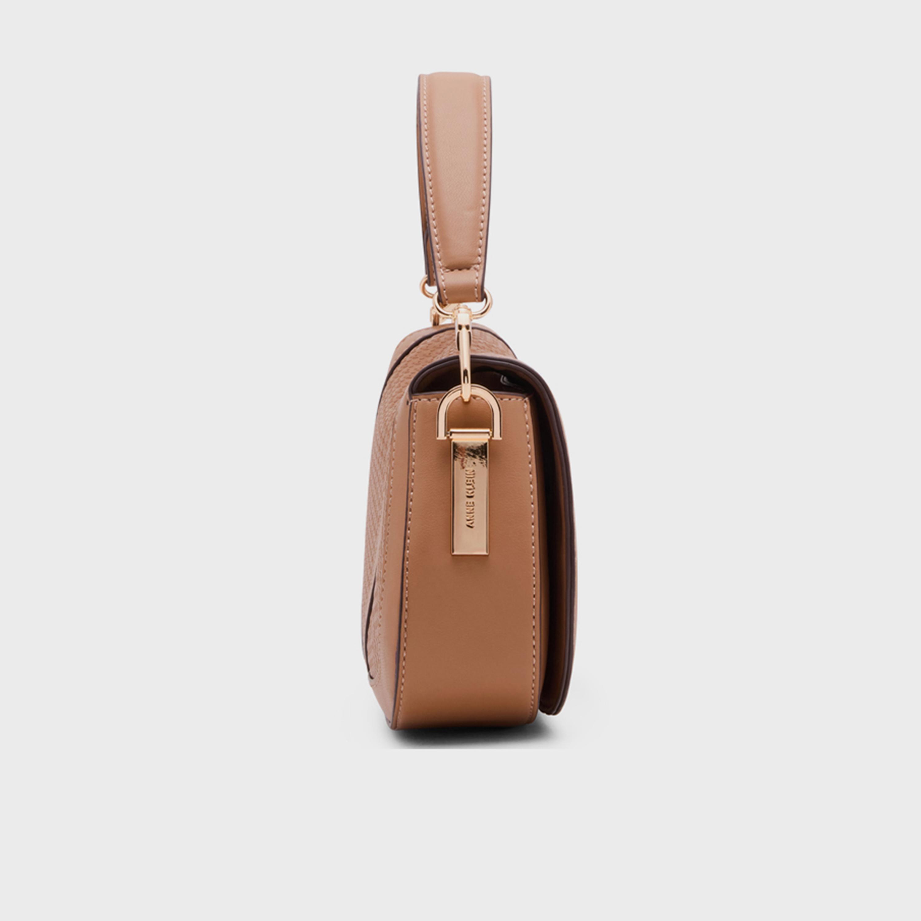 آن كلين - شنطة كتف بمقبض علوي مزخرف مع غطاء وحزام قابل للإزالة-women-bagsandwallets-handbags-image-3