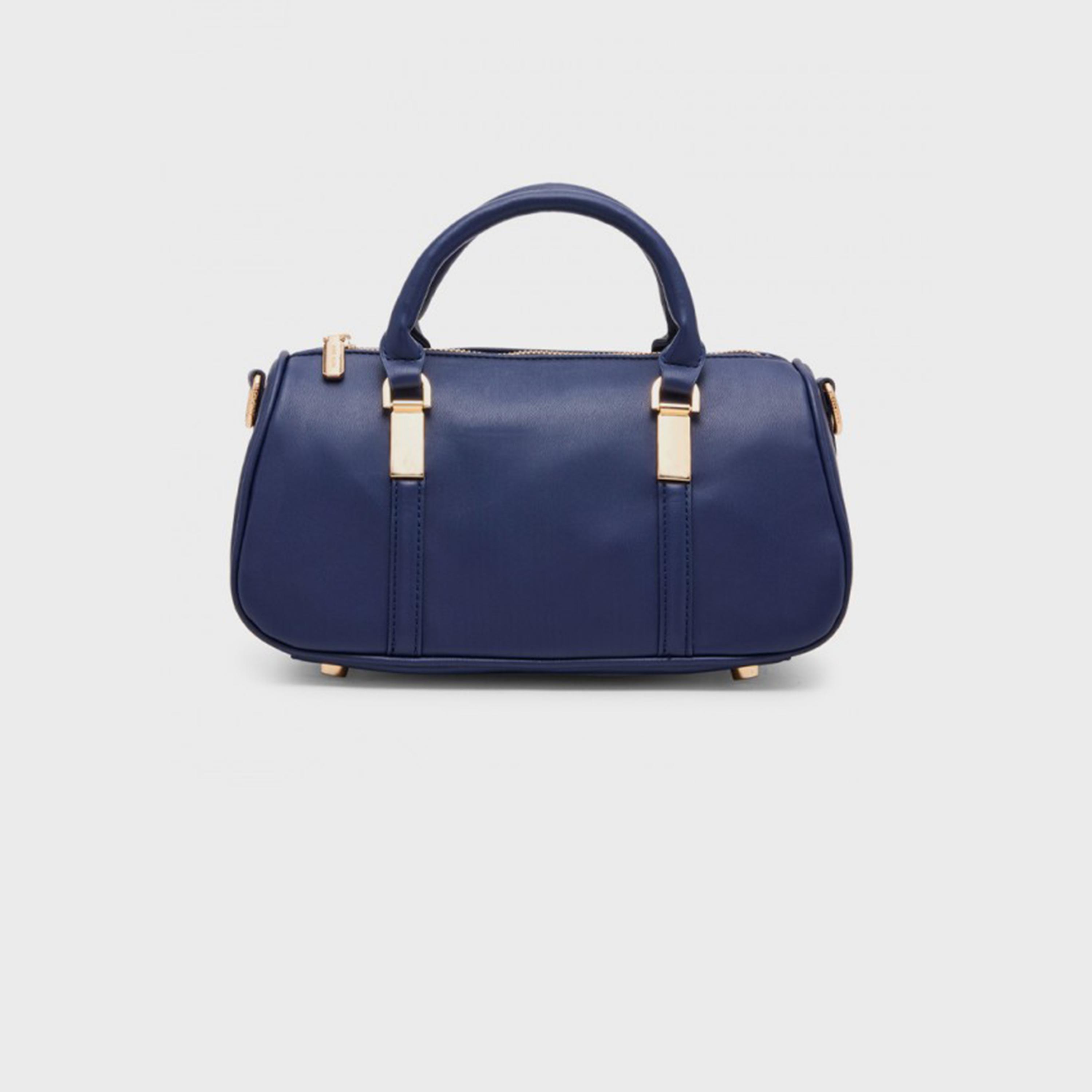 Anne Klein Textured Double-Handle Satchel Bag with Zipper and Detachable Strap-women-bagsandwallets-handbags-image-1