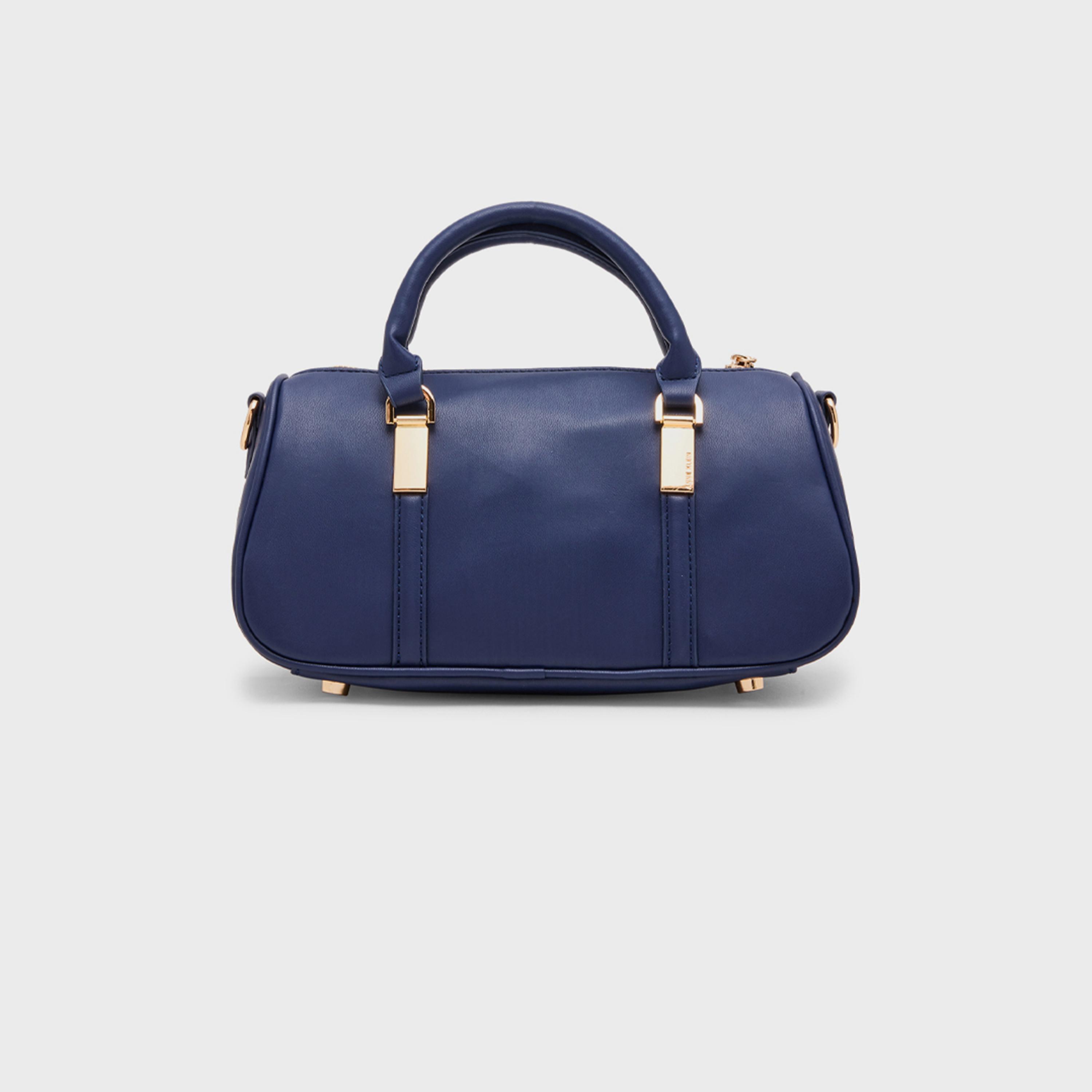 Anne Klein Textured Double-Handle Satchel Bag with Zipper and Detachable Strap-women-bagsandwallets-handbags-image-4