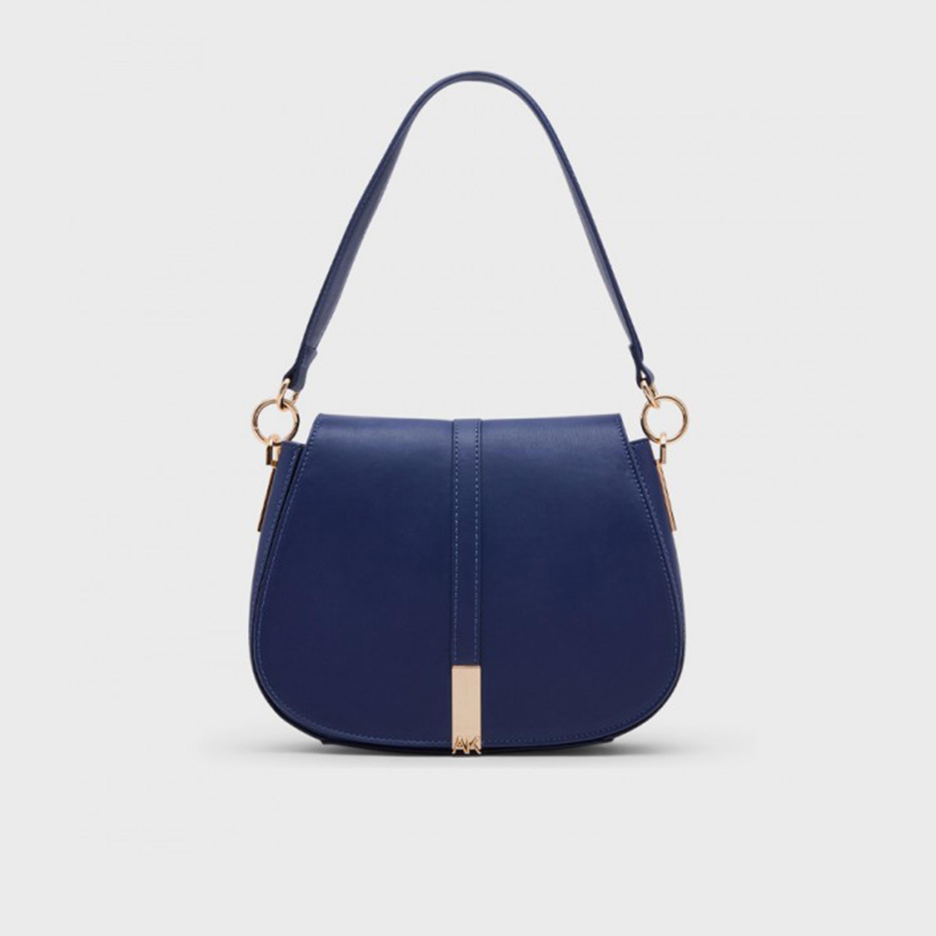 آن كلين - شنطة كتف بمقبض علوي مزخرف مع غطاء وحزام قابل للإزالة-women-bagsandwallets-handbags-image-1