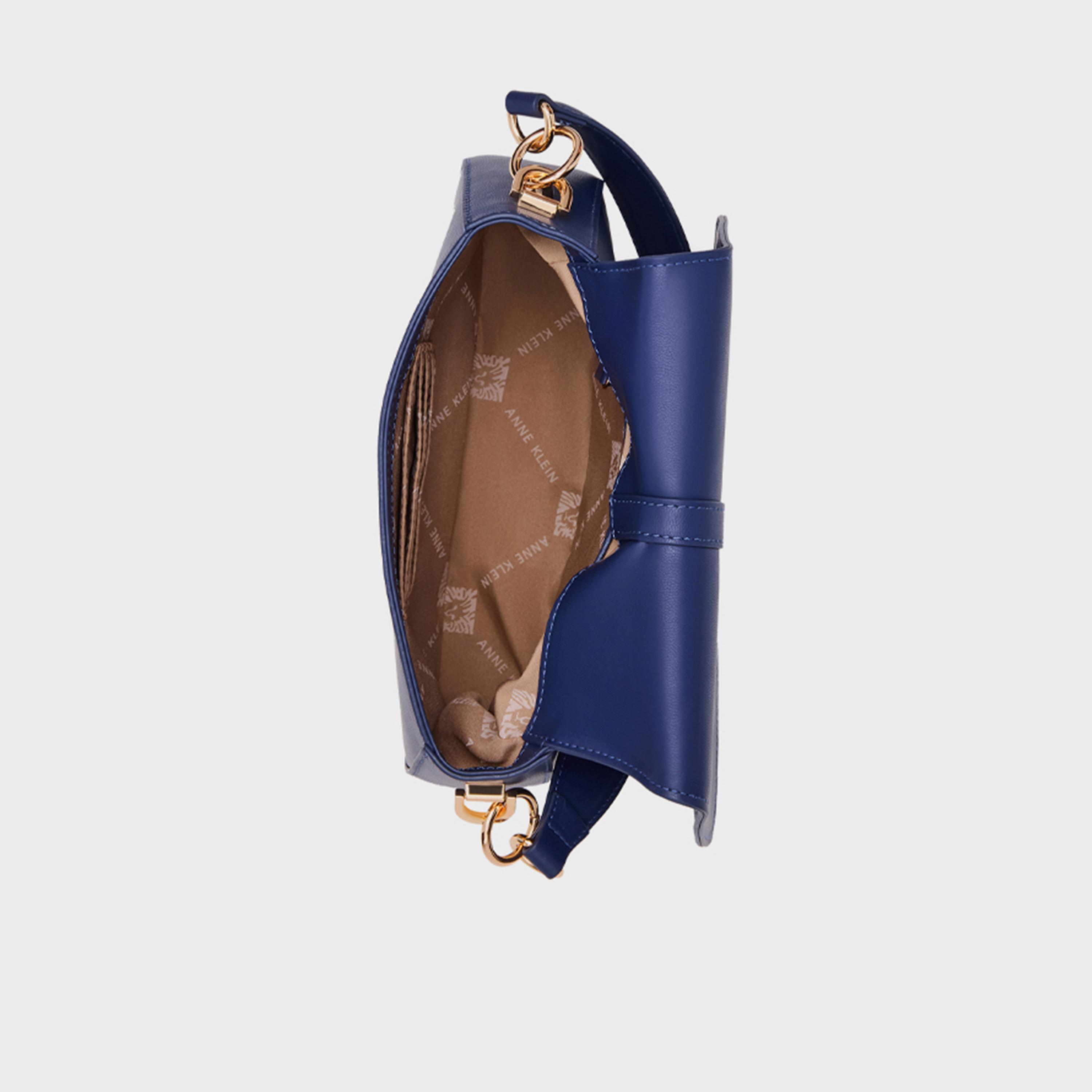 آن كلين - شنطة كتف بمقبض علوي مزخرف مع غطاء وحزام قابل للإزالة-women-bagsandwallets-handbags-image-2
