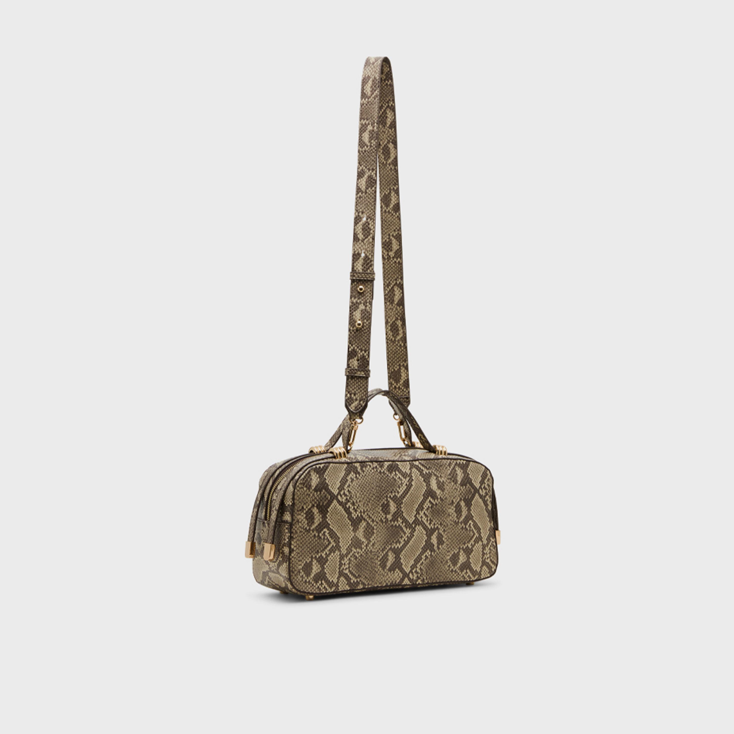Anne Klein Animal Print Top-Handle Satchel Bag with Zipper and Detachable Strap-women-bagsandwallets-handbags-image-2