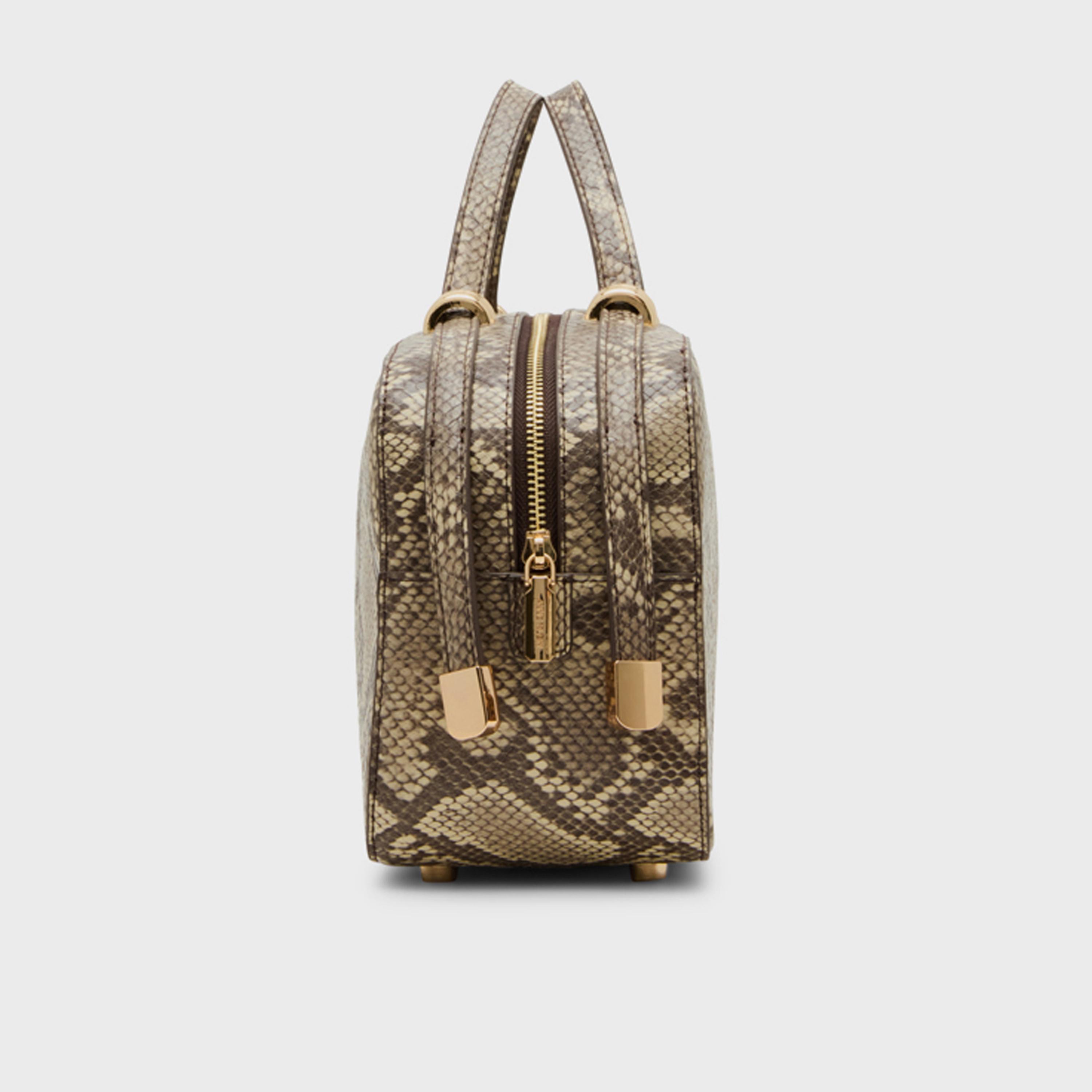Anne Klein Animal Print Top-Handle Satchel Bag with Zipper and Detachable Strap-women-bagsandwallets-handbags-image-5