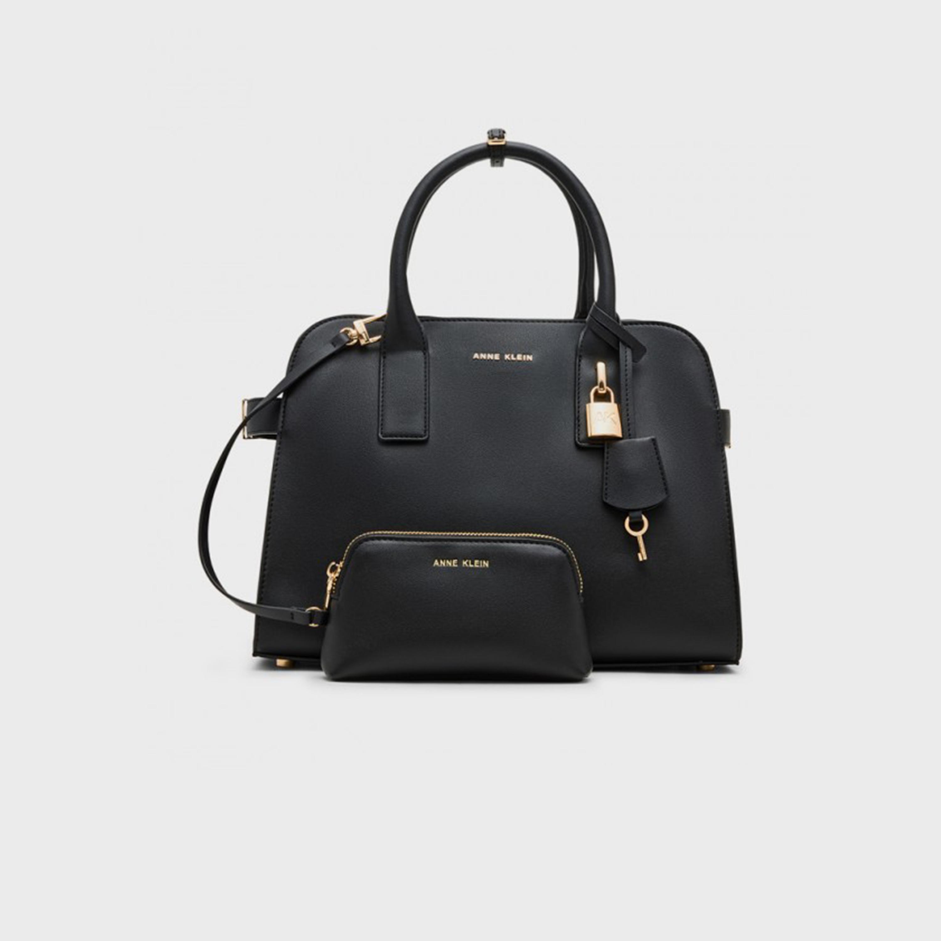 آن كلين - شنطة يد مزينة بمقبضين وإغلاق مغناطيسي وحزام قابل للإزالة-women-bagsandwallets-handbags-image-1