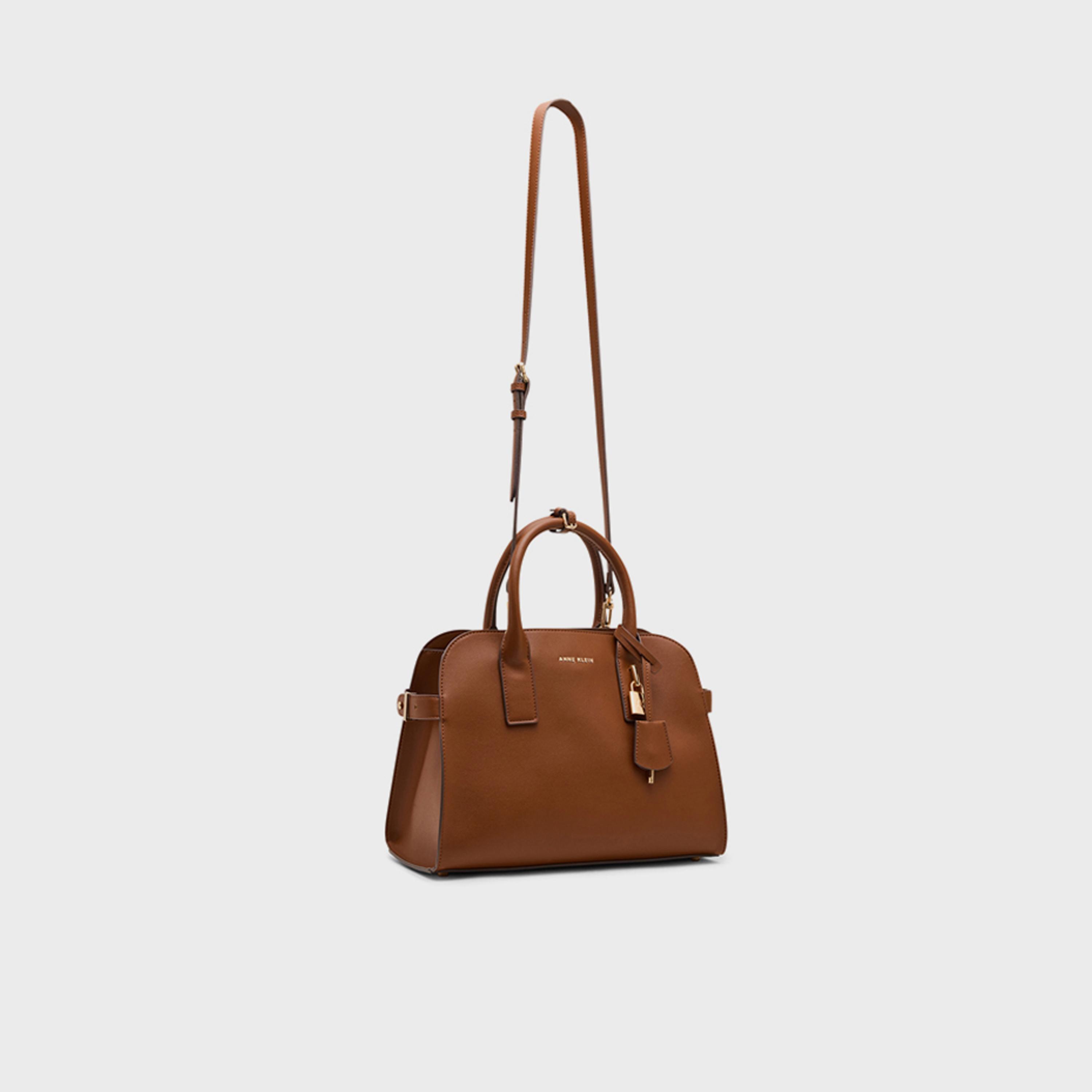 Anne Klein Embellished Double-Handle Satchel Bag with Magnetic Closure and Detachable Strap-women-bagsandwallets-handbags-image-2