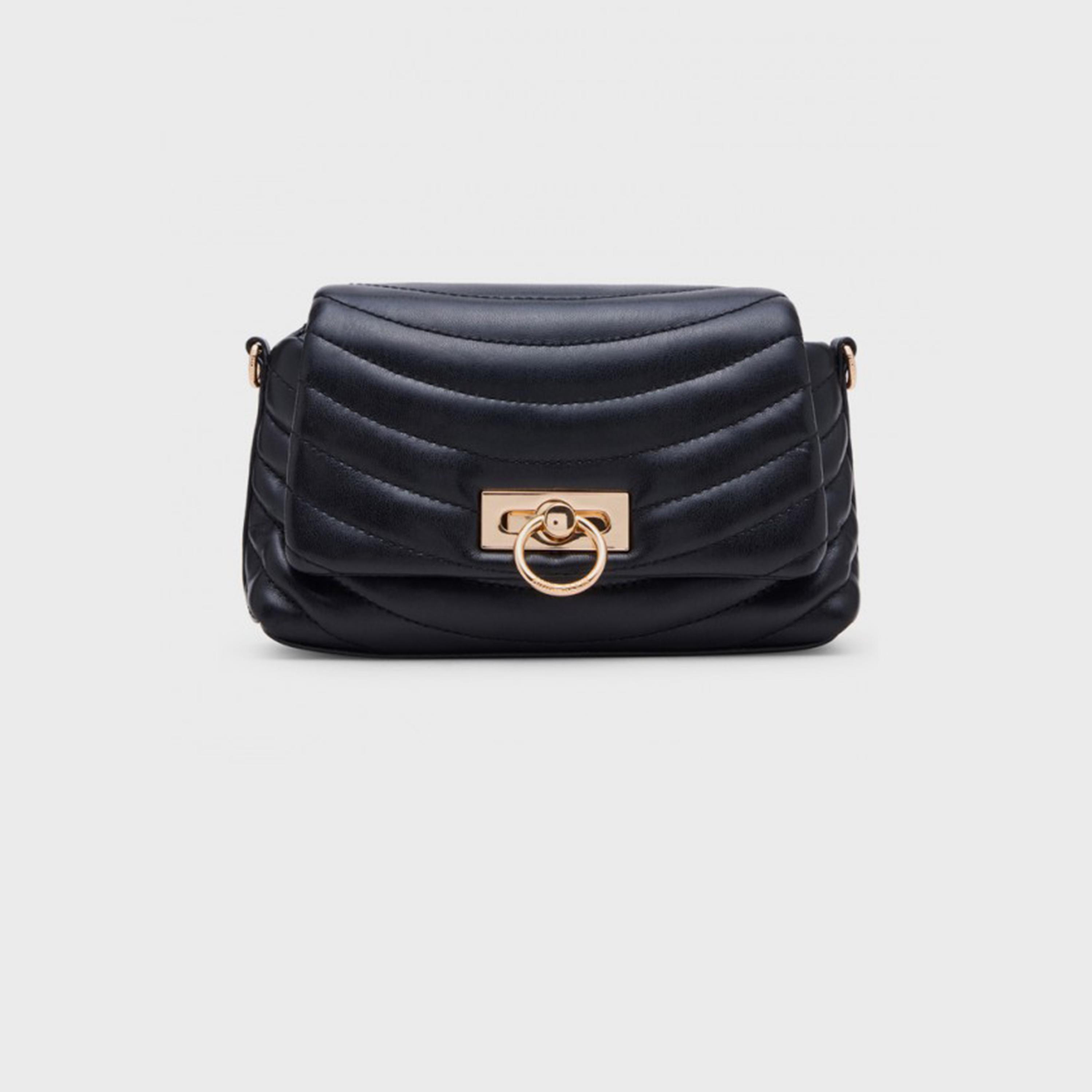 آن كلين - شنطة كتف مبطنة بغطاء وحزام قابل للإزالة-women-bagsandwallets-handbags-image-1