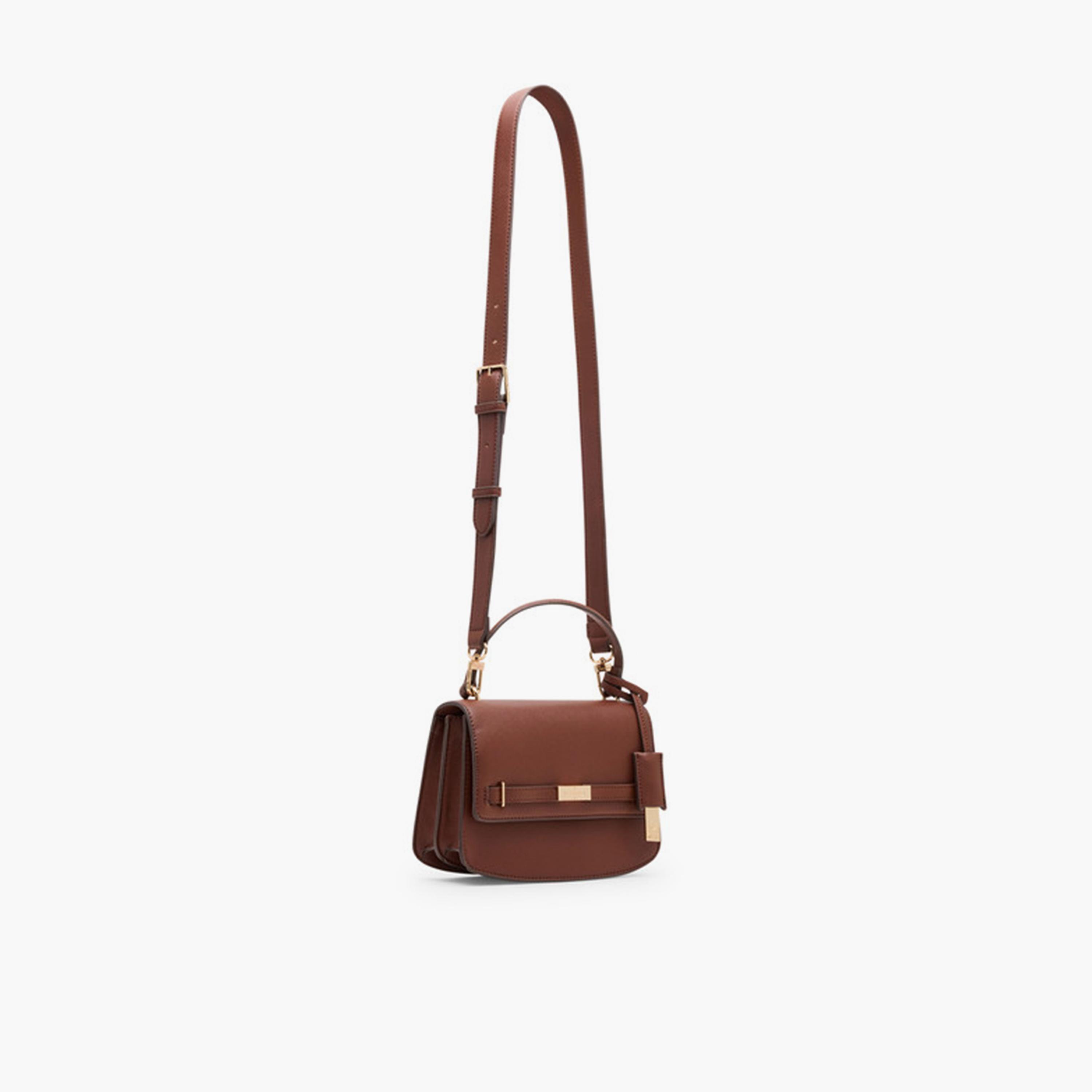 آن كلين - شنطة كتف بمقبض علوي مزخرف مع غطاء وحزام قابل للإزالة-women-bagsandwallets-handbags-image-2