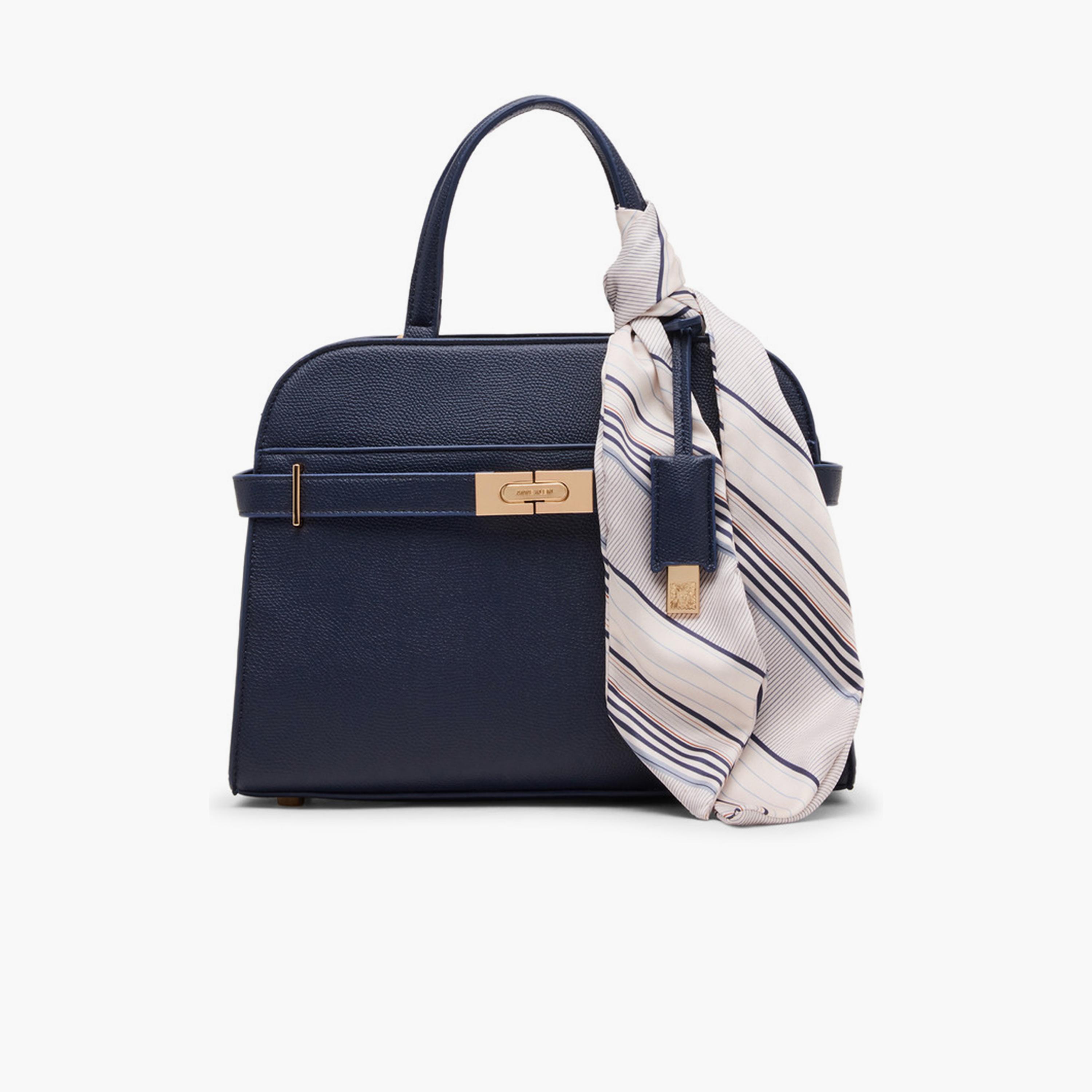 آن كلين - تفاصيل التصميم: شنطة يد علوية بمقبض وسحاب وحزام قابل للإزالة-women-bagsandwallets-handbags-image-1