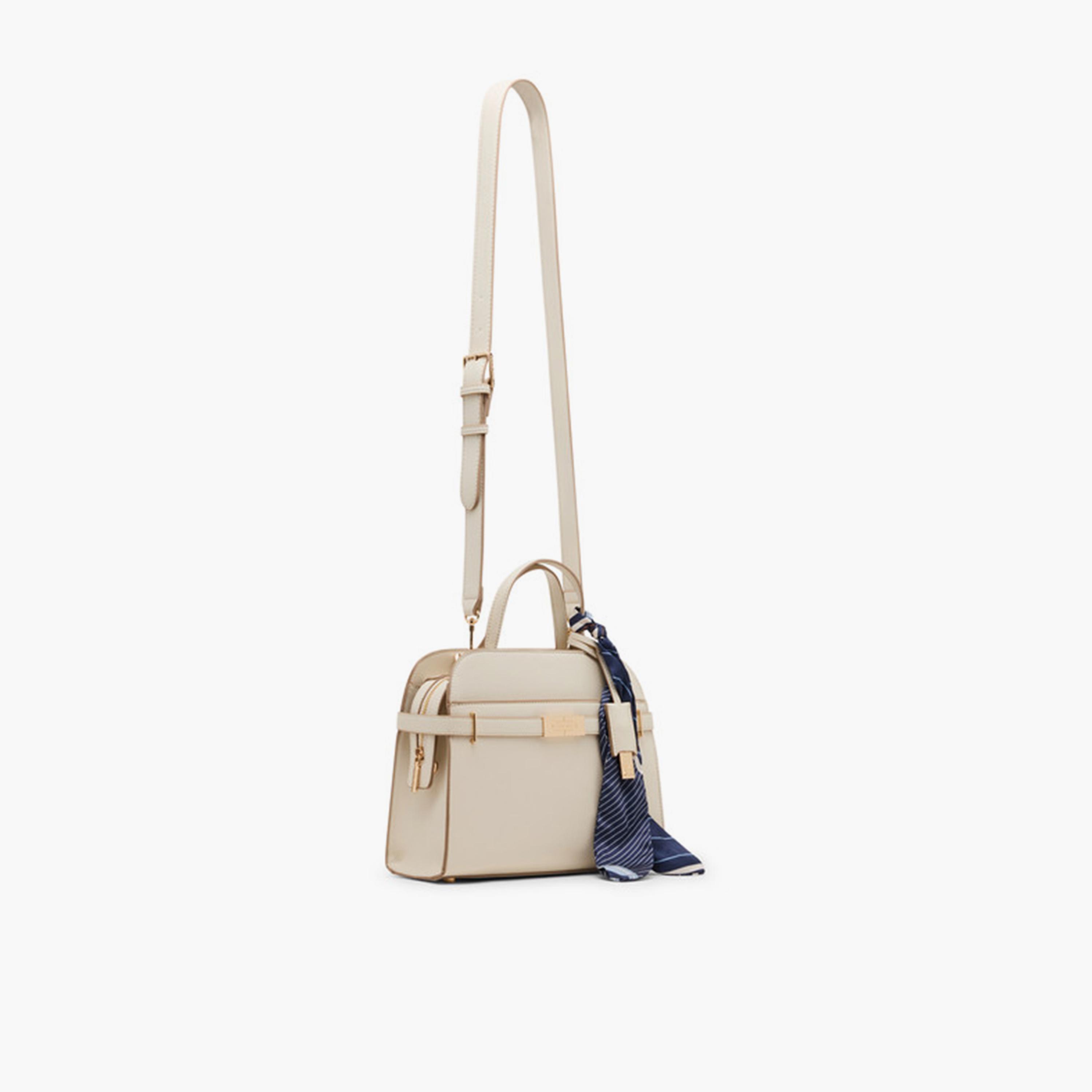 Anne Klein Design Detail Top-Handle Satchel Bag with Zipper and Detachable Strap-women-bagsandwallets-handbags-image-2