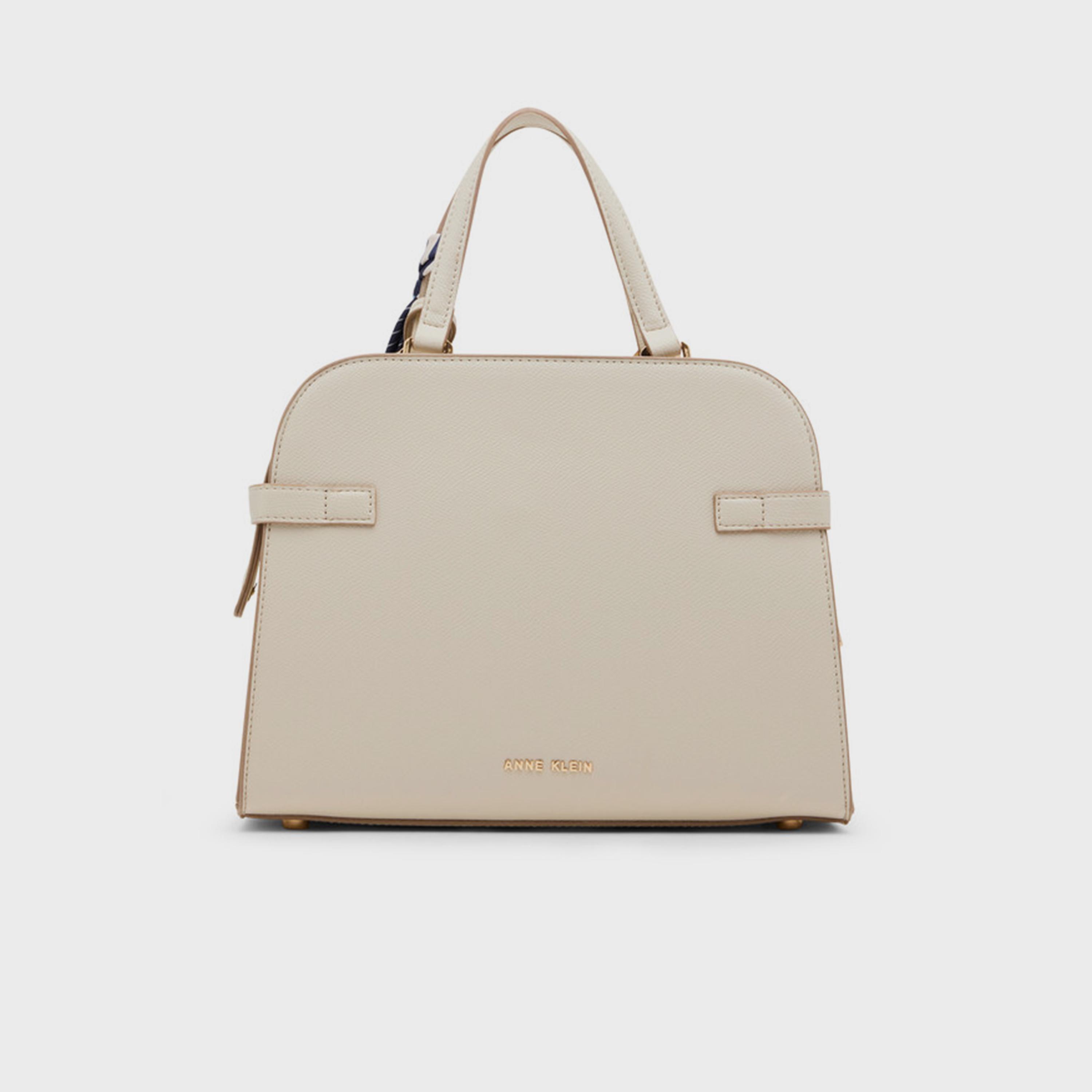 Anne Klein Design Detail Top-Handle Satchel Bag with Zipper and Detachable Strap-women-bagsandwallets-handbags-image-3