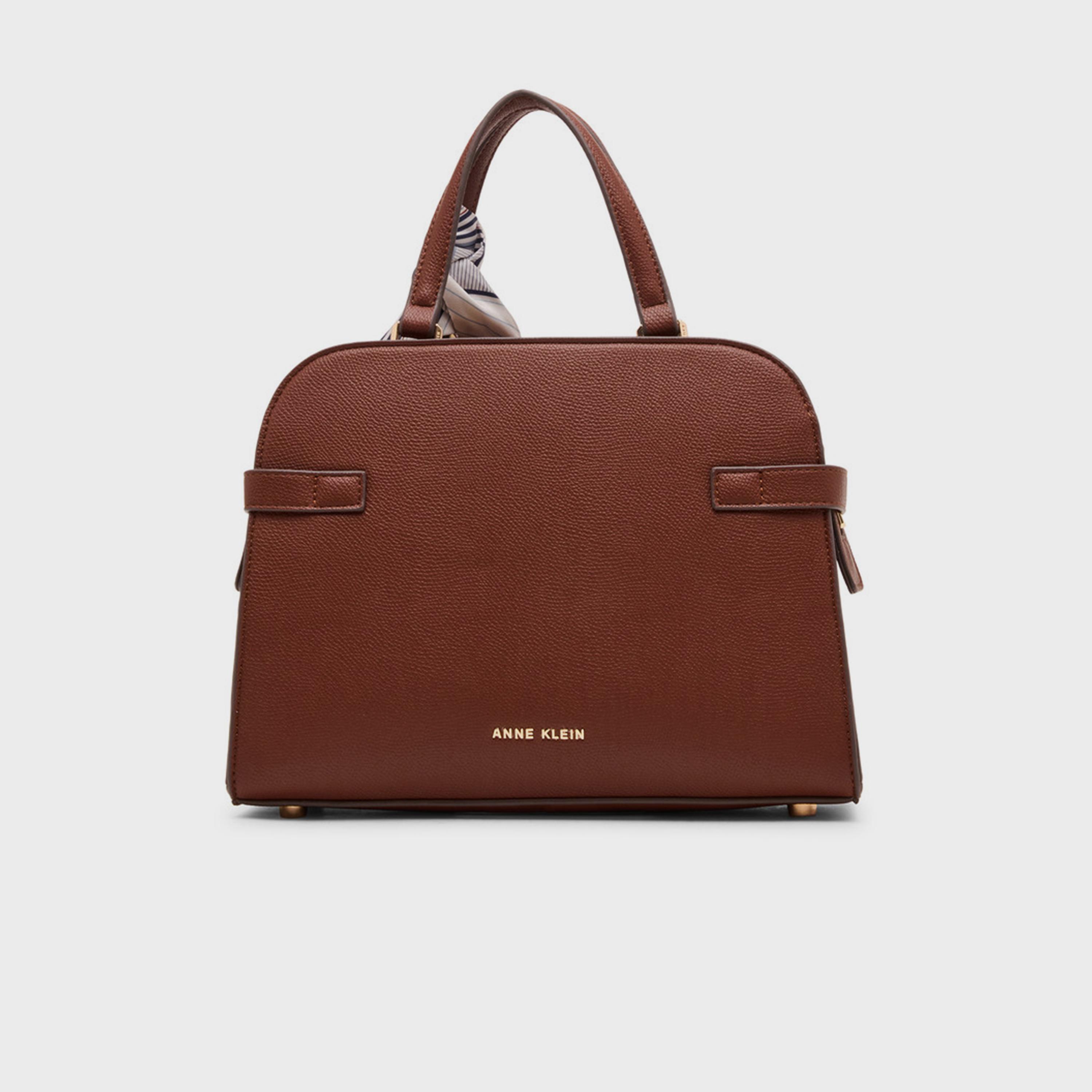 Anne Klein Design Detail Top-Handle Satchel Bag with Zipper and Detachable Strap-women-bagsandwallets-handbags-image-3