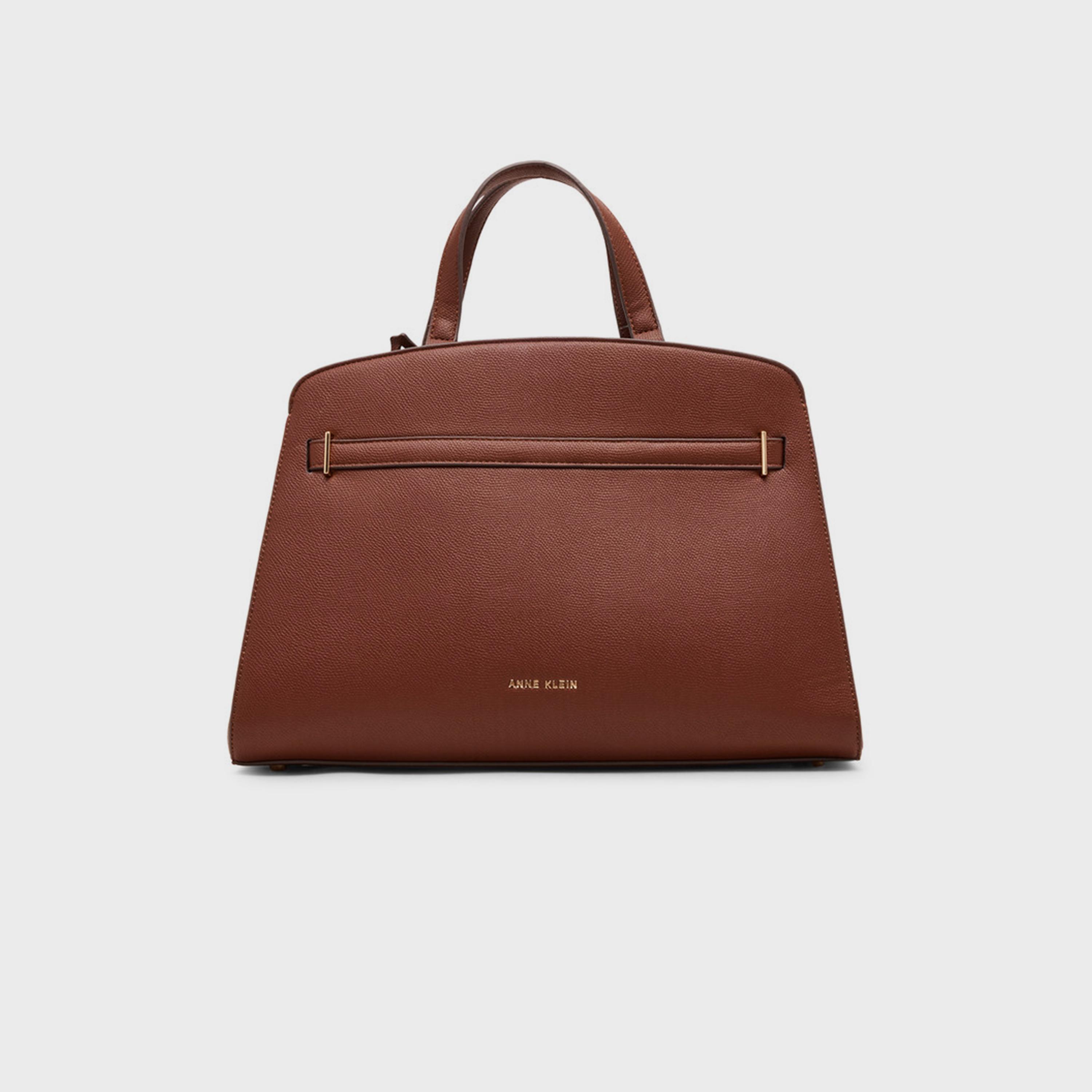 Anne Klein Textured Top-Handle Satchel Bag with Twist Lock and Detachable Strap-women-bagsandwallets-handbags-image-3