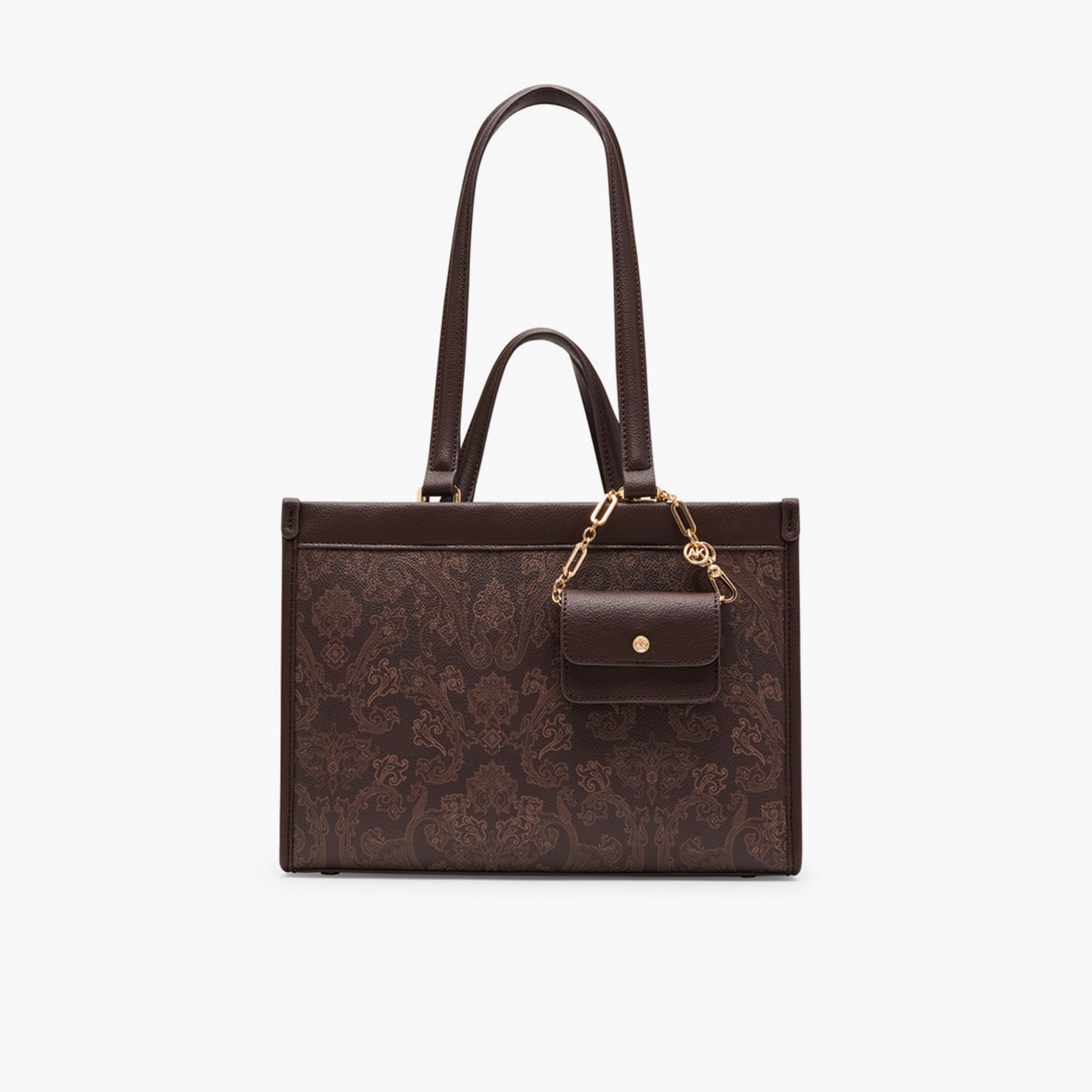 آن كلين - شنطة كتف مطبوعة بمقبضين وإغلاق مغناطيسي | 30.4 × 11.4 × 21.5 سم-women-bagsandwallets-handbags-image-2