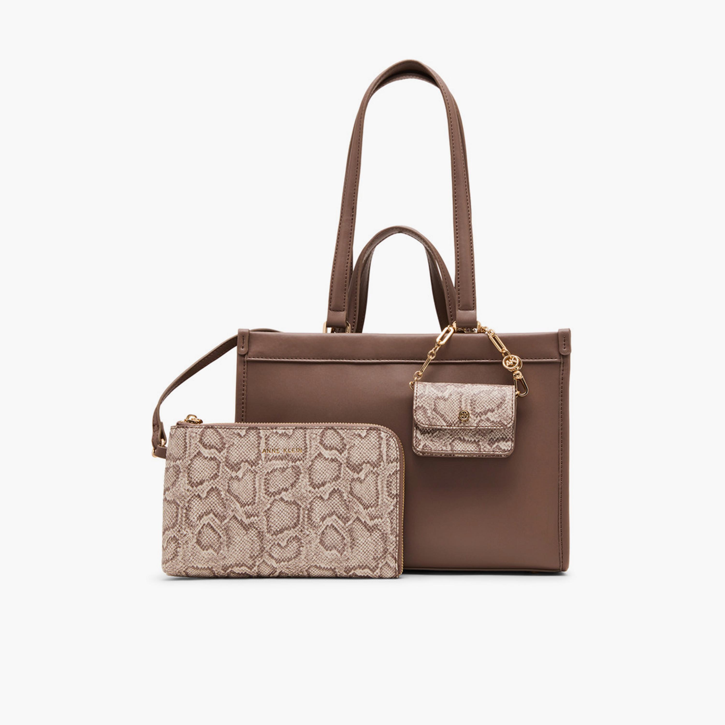 آن كلين - تفاصيل التصميم: شنطة كتف بمقبضين وإغلاق مغناطيسي-women-bagsandwallets-handbags-image-1