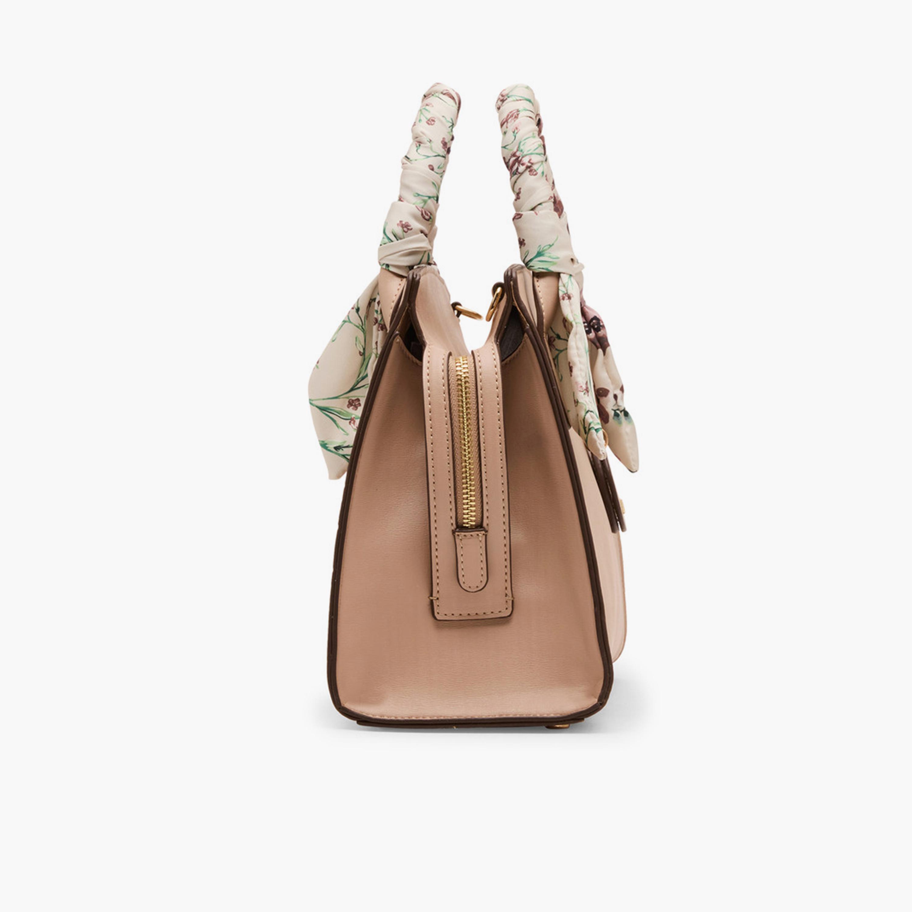 آن كلين - تفاصيل التصميم: شنطة يد علوية بمقبض وسحاب وحزام قابل للإزالة-women-bagsandwallets-handbags-image-4