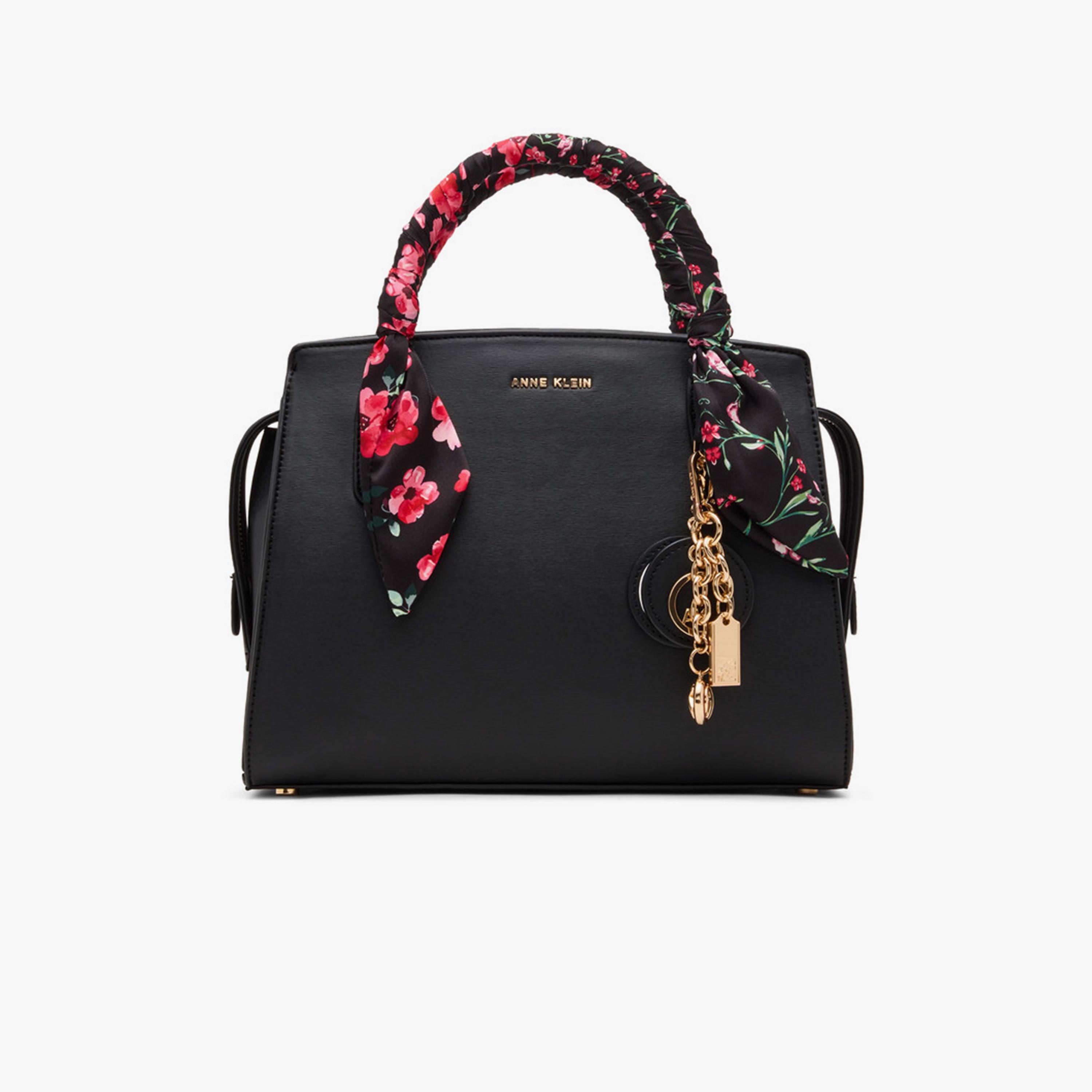Anne Klein Design Detail Top-Handle Satchel Bag with Zipper and Detachable Strap-women-bagsandwallets-handbags-image-1