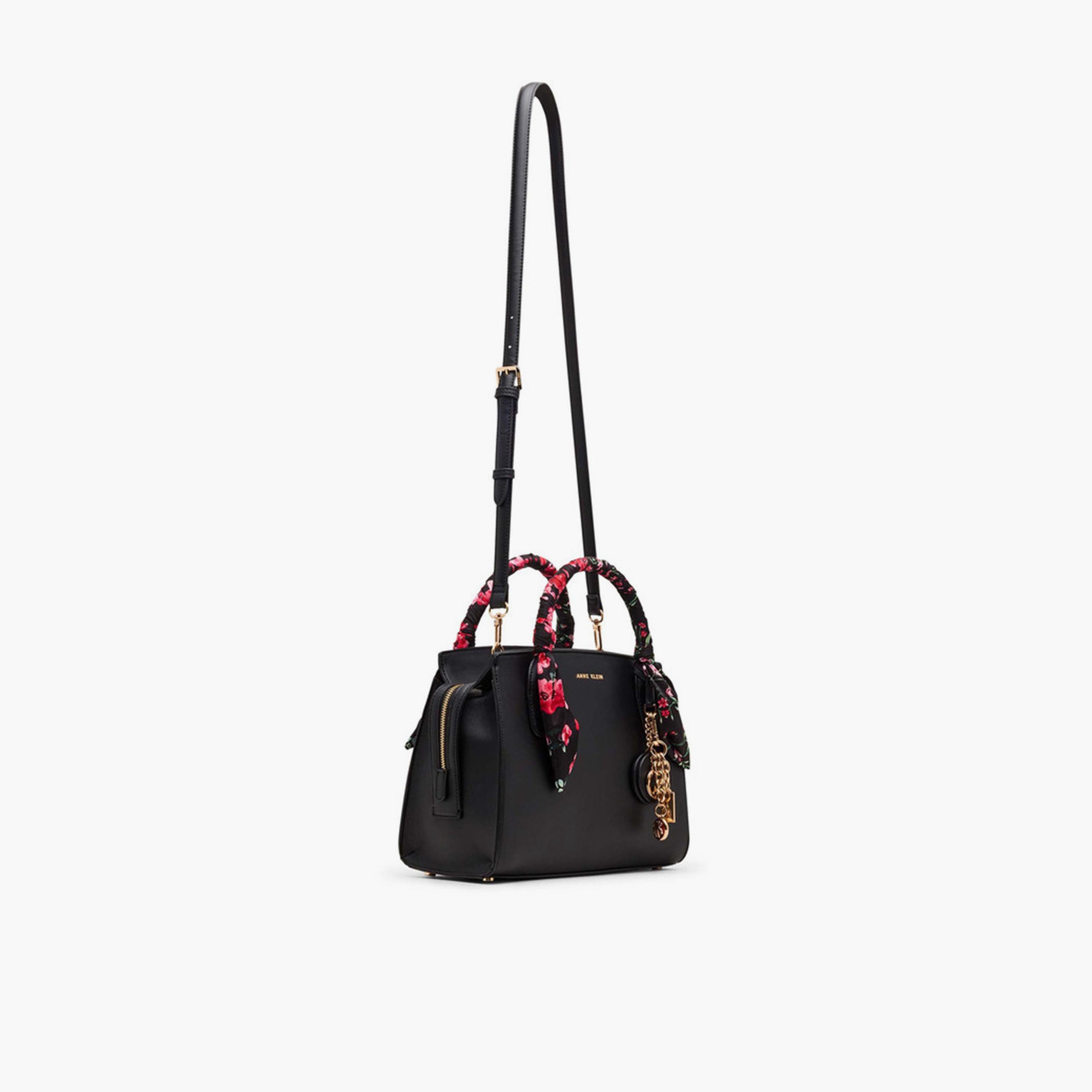Anne Klein Design Detail Top-Handle Satchel Bag with Zipper and Detachable Strap-women-bagsandwallets-handbags-image-2