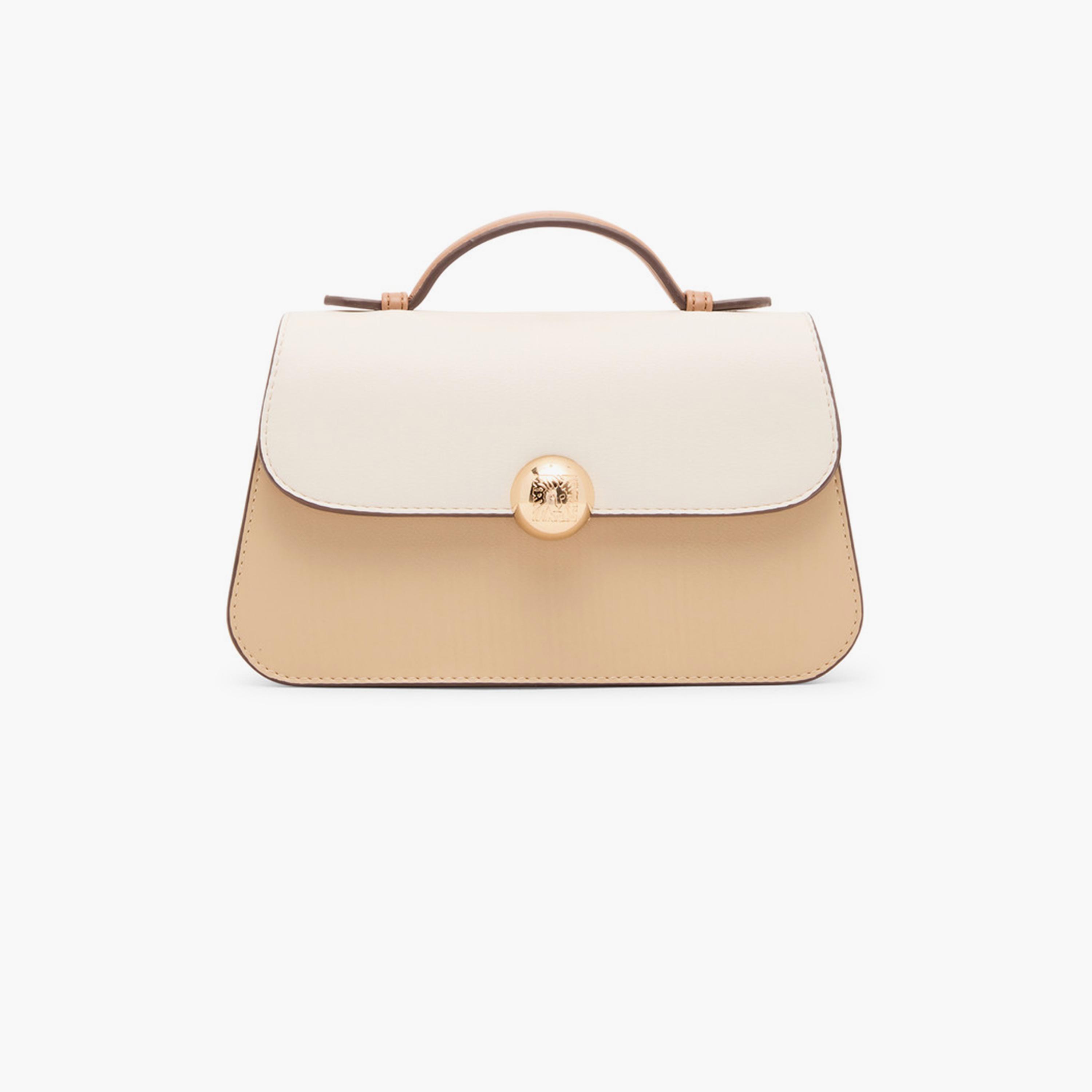 آن كلين - شنطة كتف بمقبض علوي وغطاء وحزام قابل للإزالة، بتصميم كتل الألوان-women-bagsandwallets-handbags-image-1