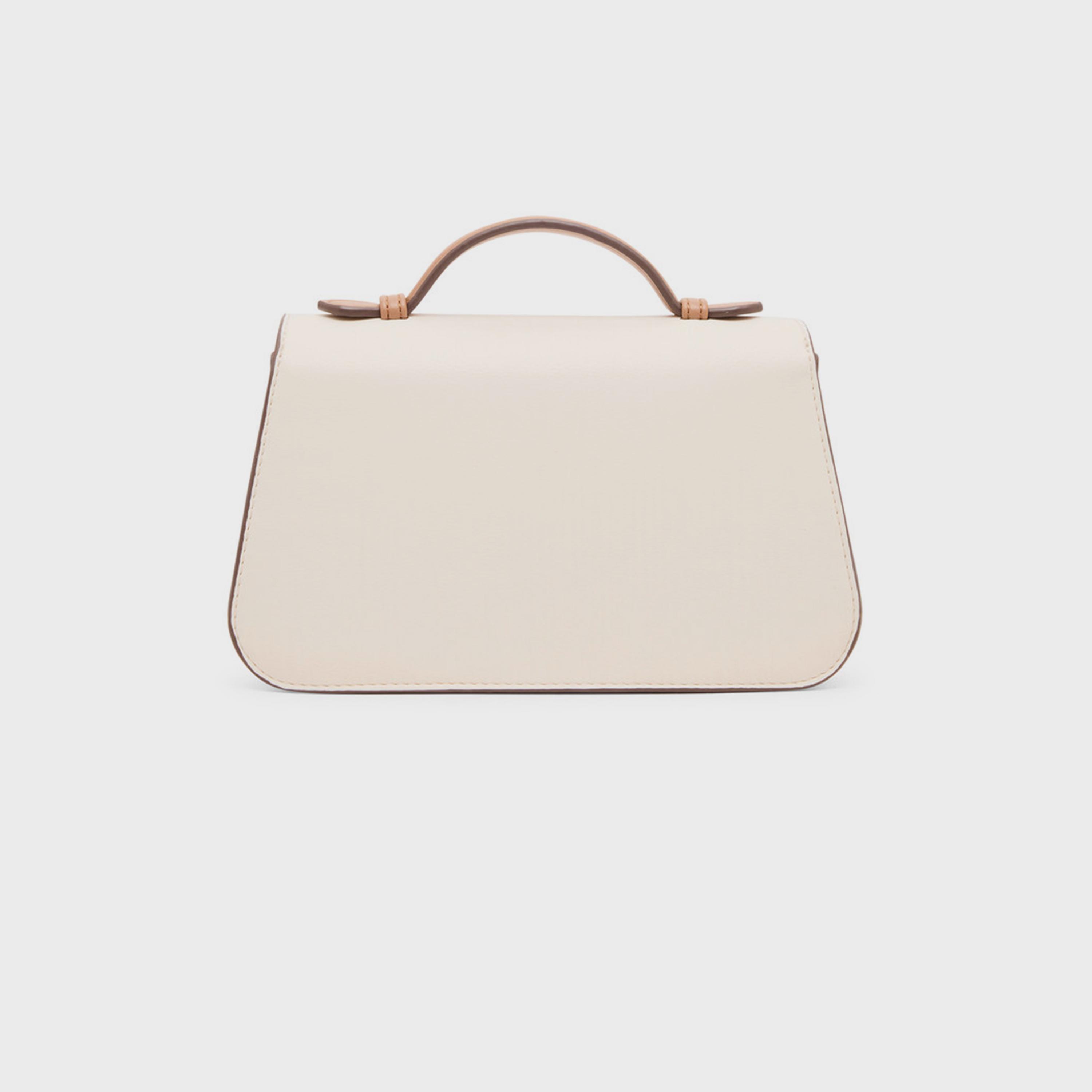 آن كلين - شنطة كتف بمقبض علوي وغطاء وحزام قابل للإزالة، بتصميم كتل الألوان-women-bagsandwallets-handbags-image-3
