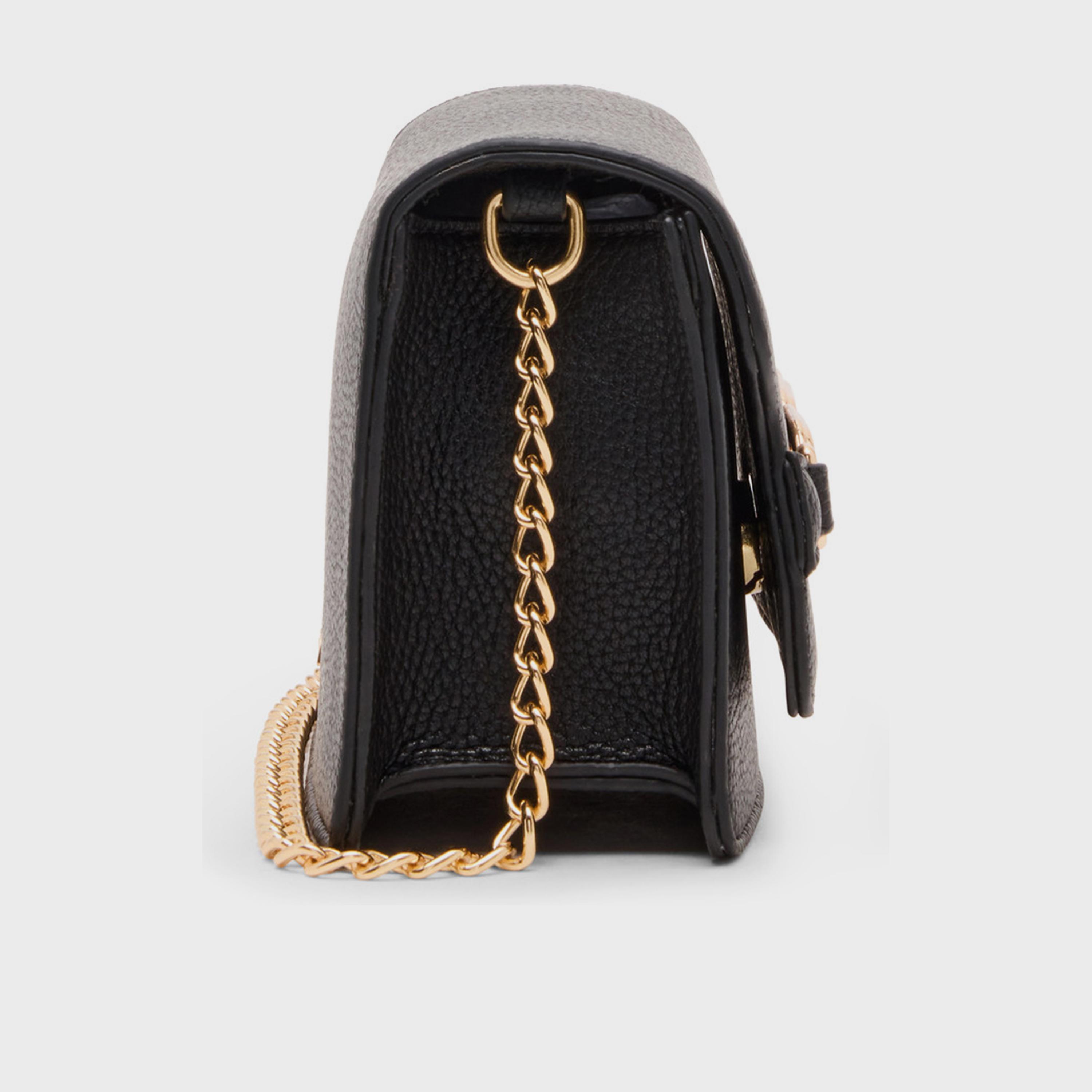 Anne Klein Textured Crossbody Bag with Flap and Chain Strap-women-bagsandwallets-handbags-image-3
