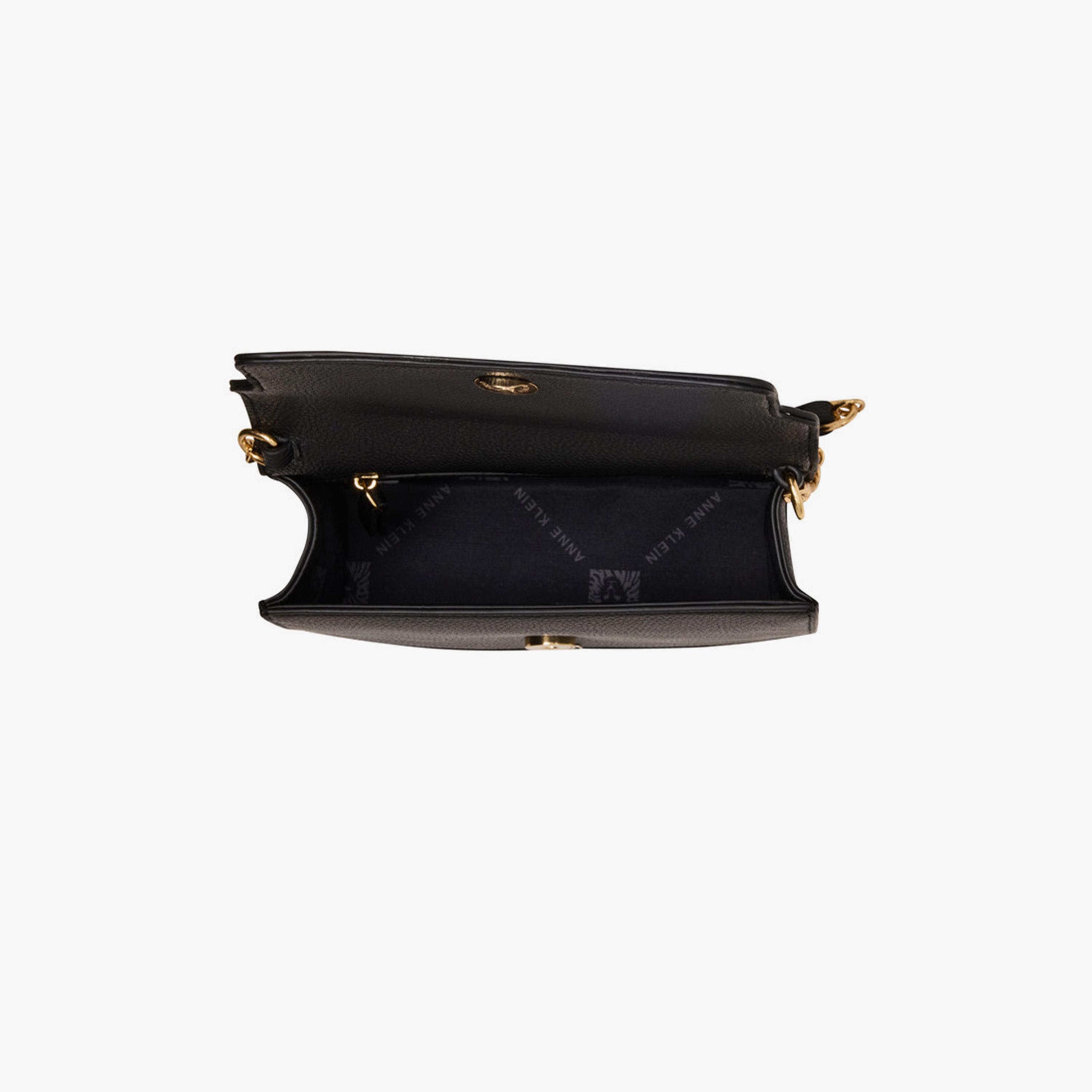 Anne Klein Textured Crossbody Bag with Flap and Chain Strap-women-bagsandwallets-handbags-image-4