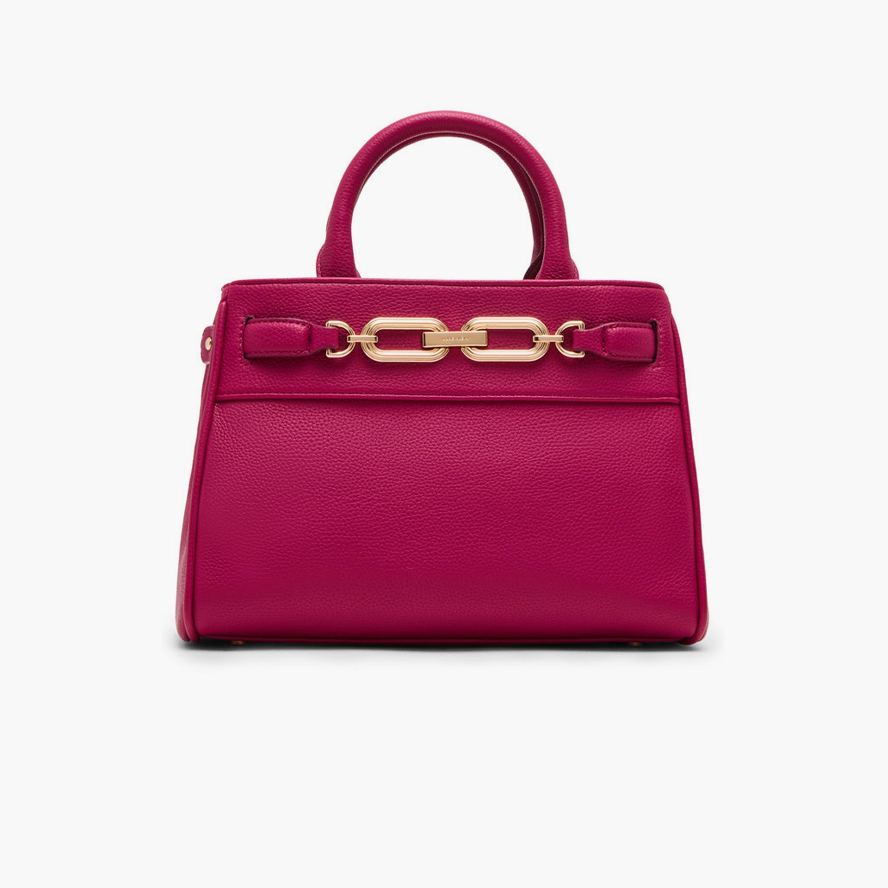 Anne Klein Textured Top-Handle Satchel Bag with Magnetic Closure and Detachable Strap | 25.6 X 11 X 19 CM-women-bagsandwallets-handbags-image-1