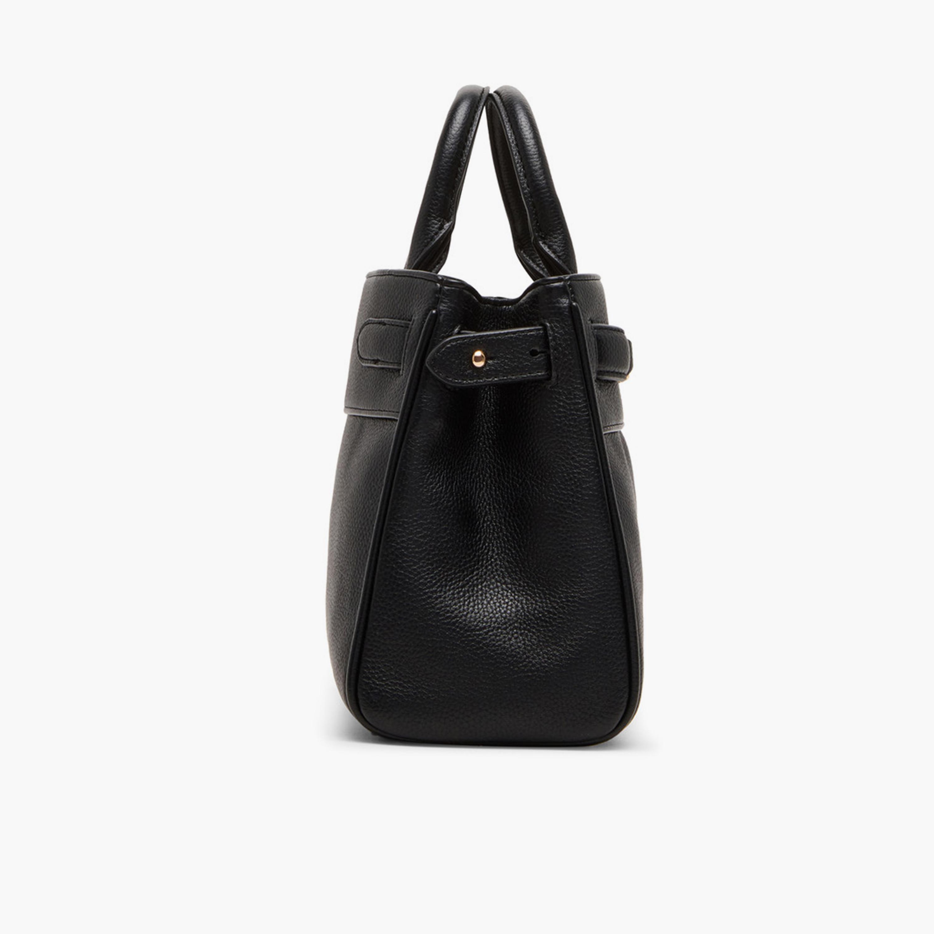 Anne Klein Textured Top-Handle Satchel Bag with Magnetic Closure and Detachable Strap | 25.6 X 11 X 19 CM-women-bagsandwallets-handbags-image-4