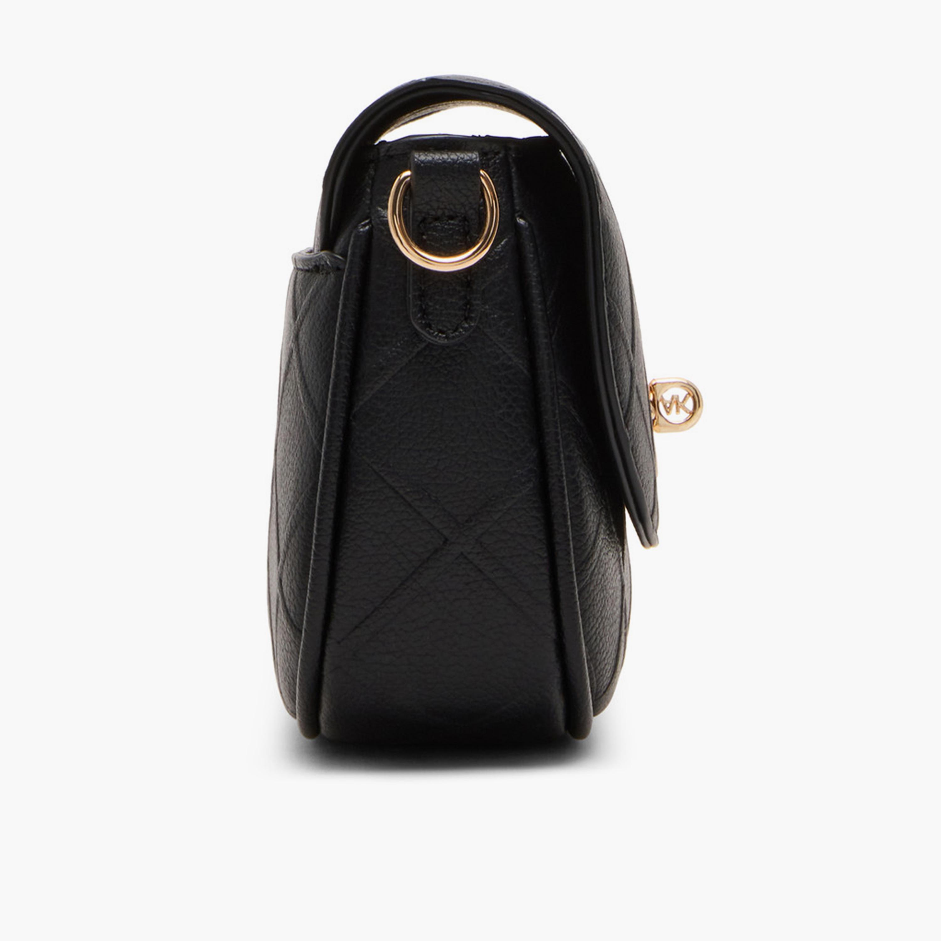 Anne Klein Textured Sling Bag with Twist Lock and Detachable Strap-women-bagsandwallets-handbags-image-2